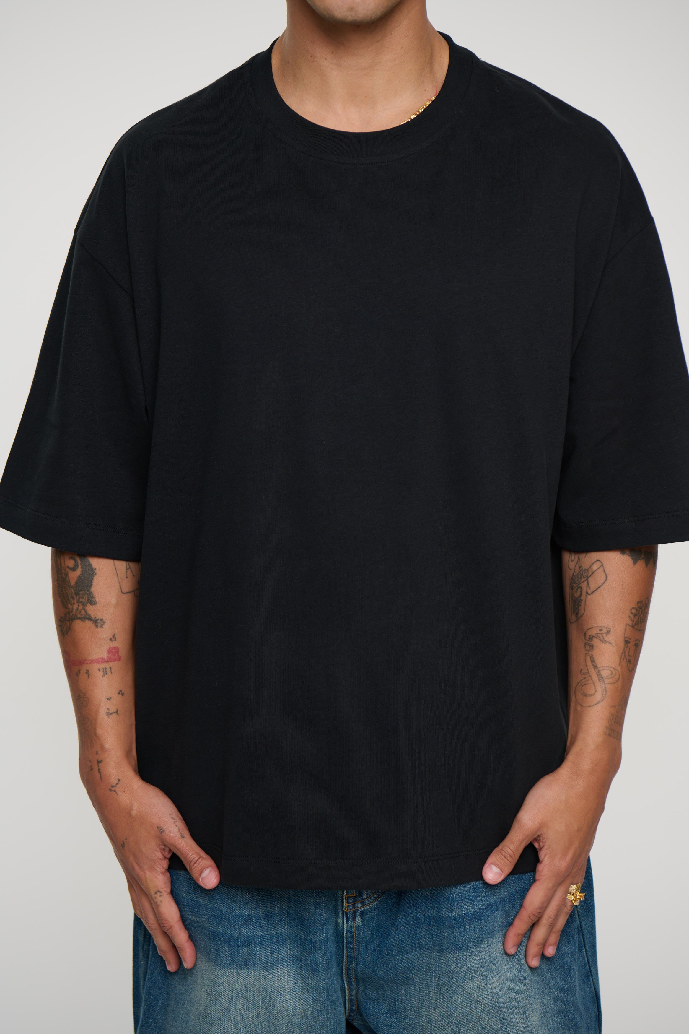 230G Cotton Premium Tee Black