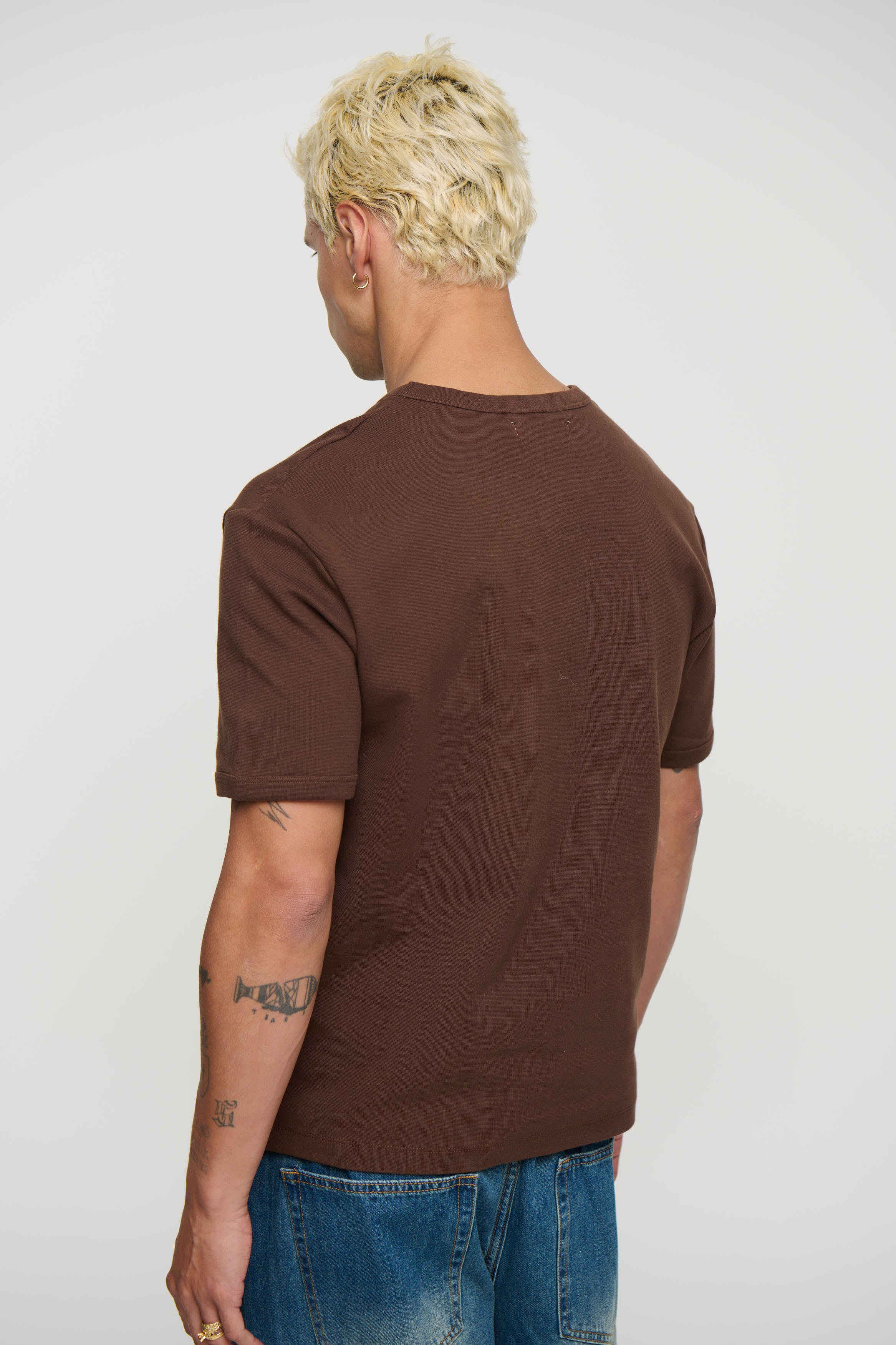Charlie Ringer Tee Plain Chocolate