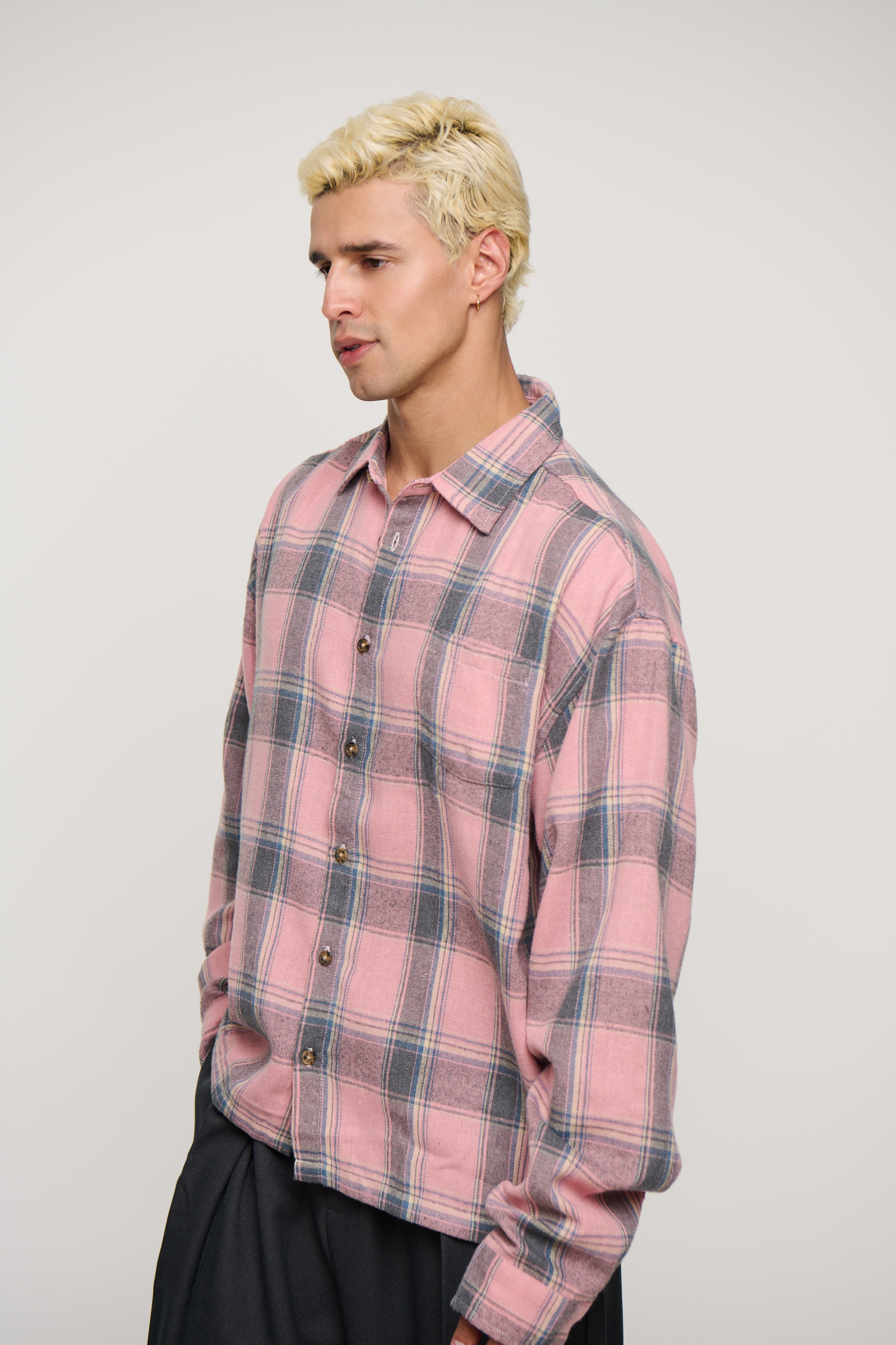 Brooklyn Check Shirt Salmon