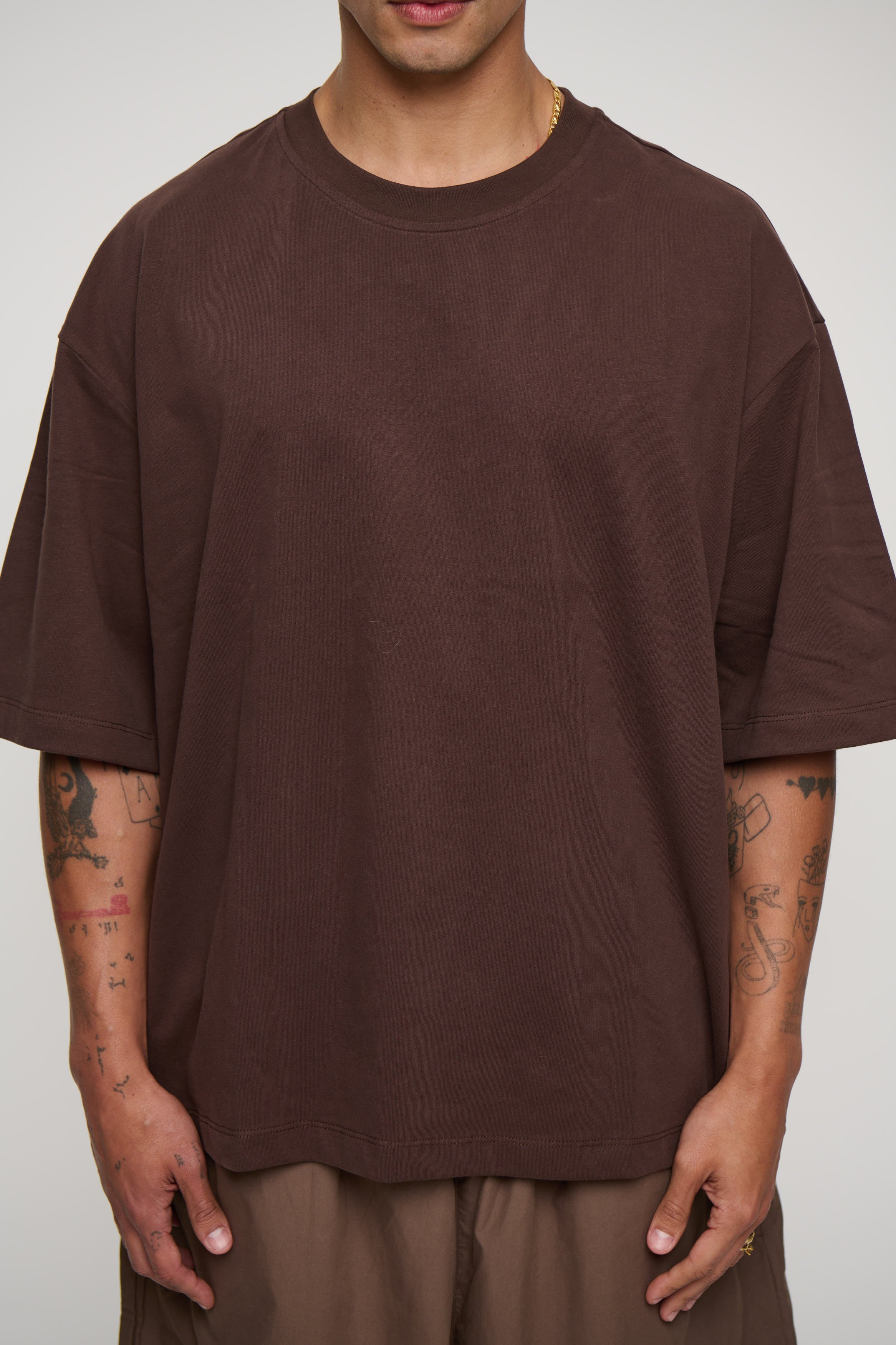 230G Cotton Premium Tee Choc