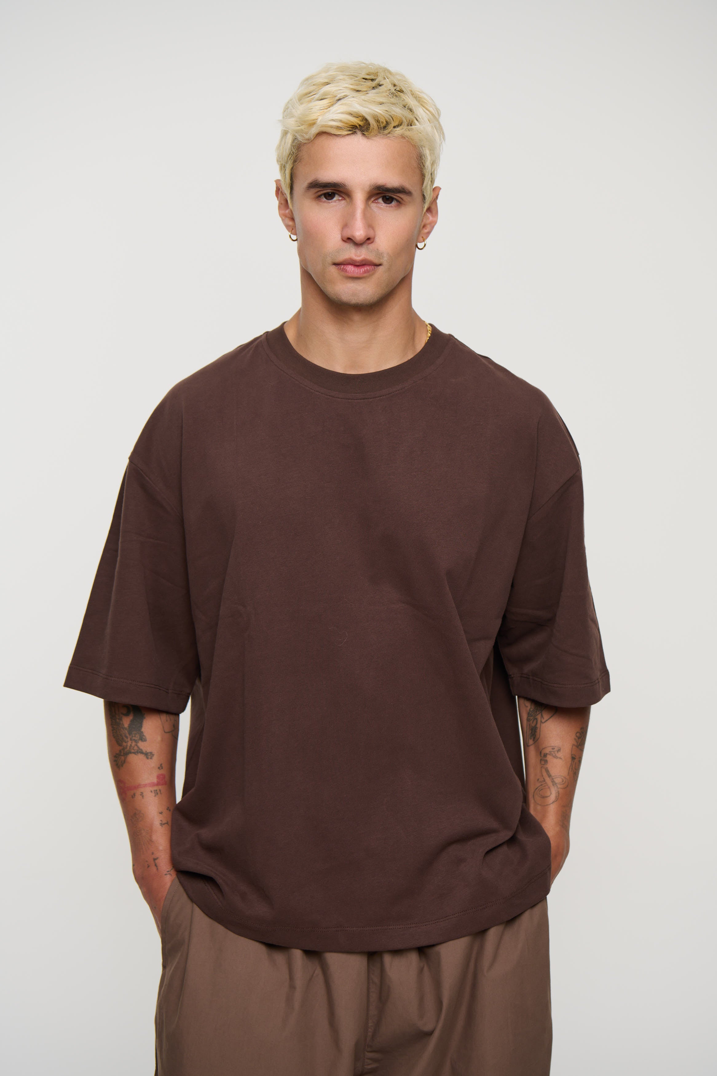230G Cotton Premium Tee Choc