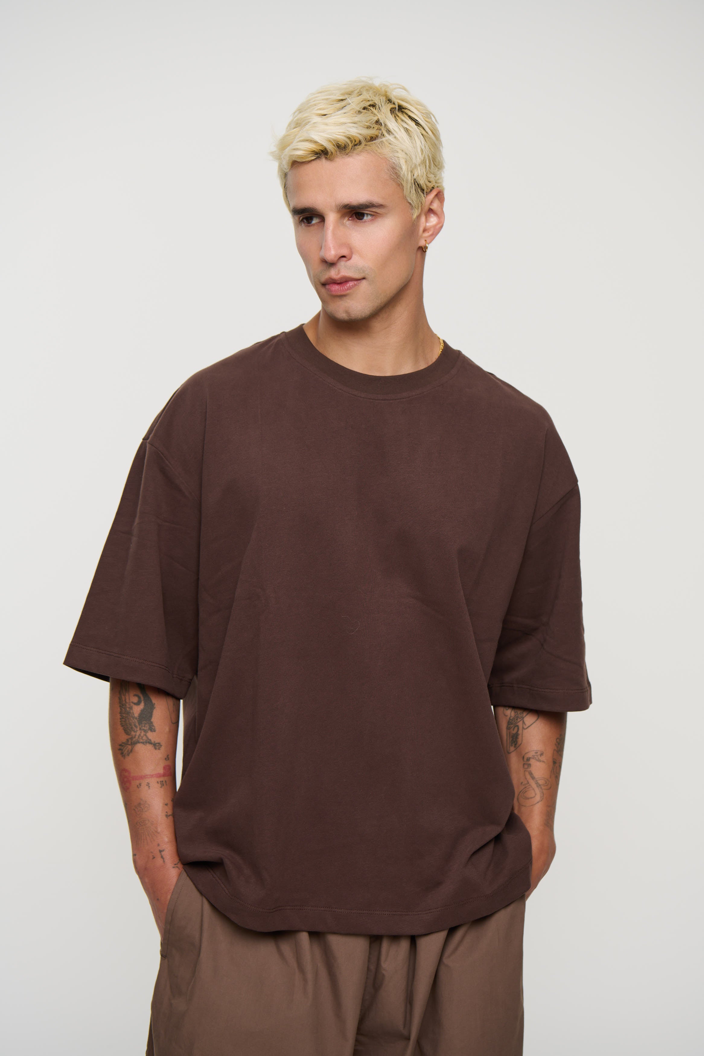 230G Cotton Premium Tee Choc
