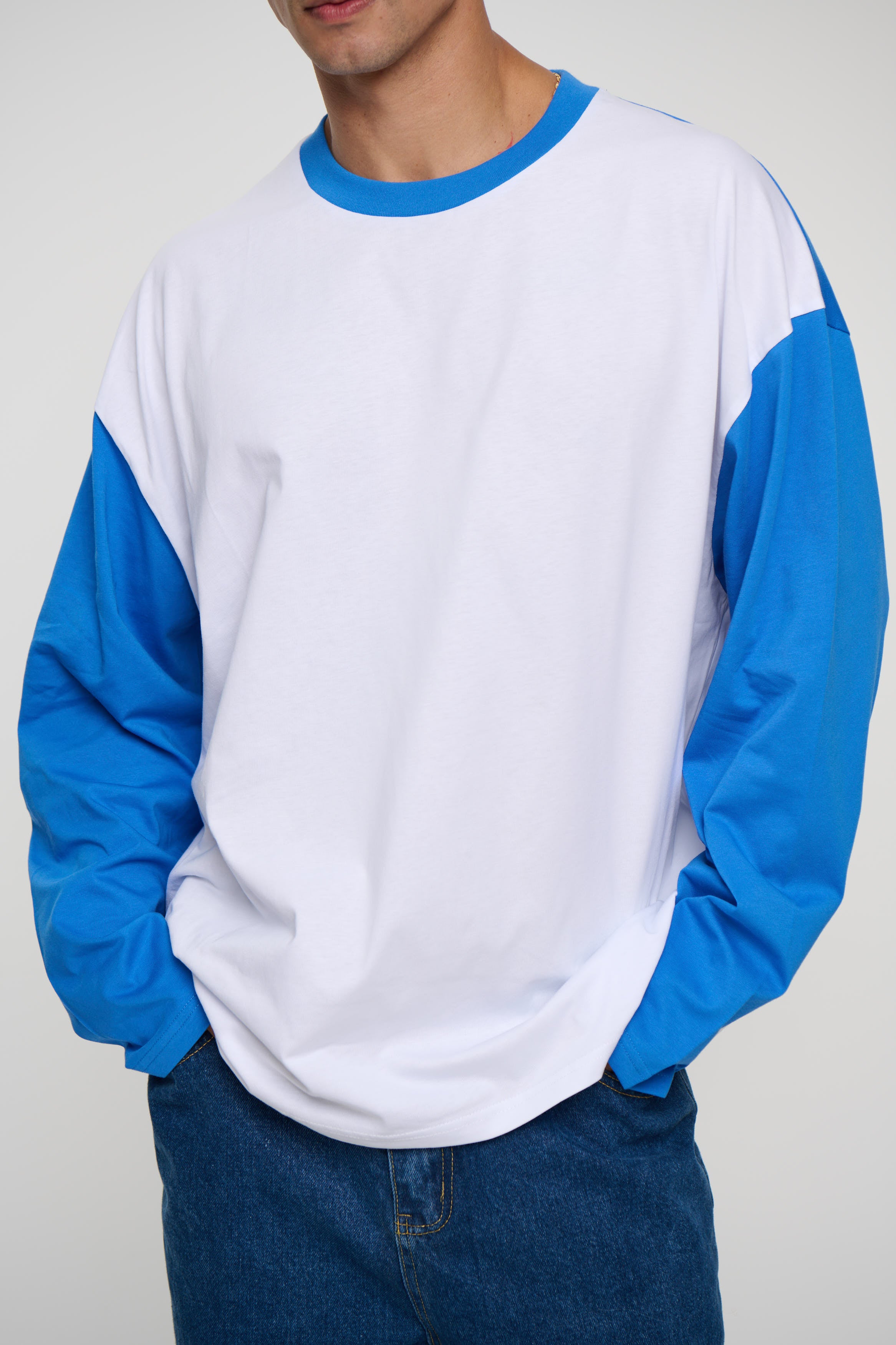 Raglan Long Sleeve Blue