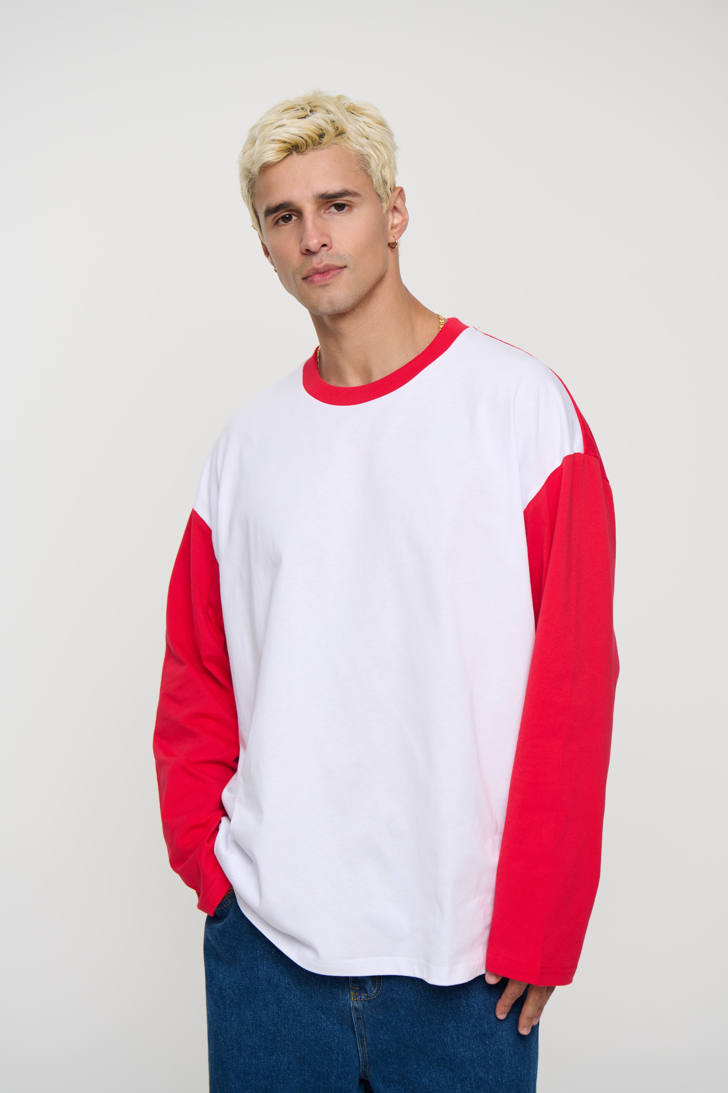 Raglan Long Sleeve Red