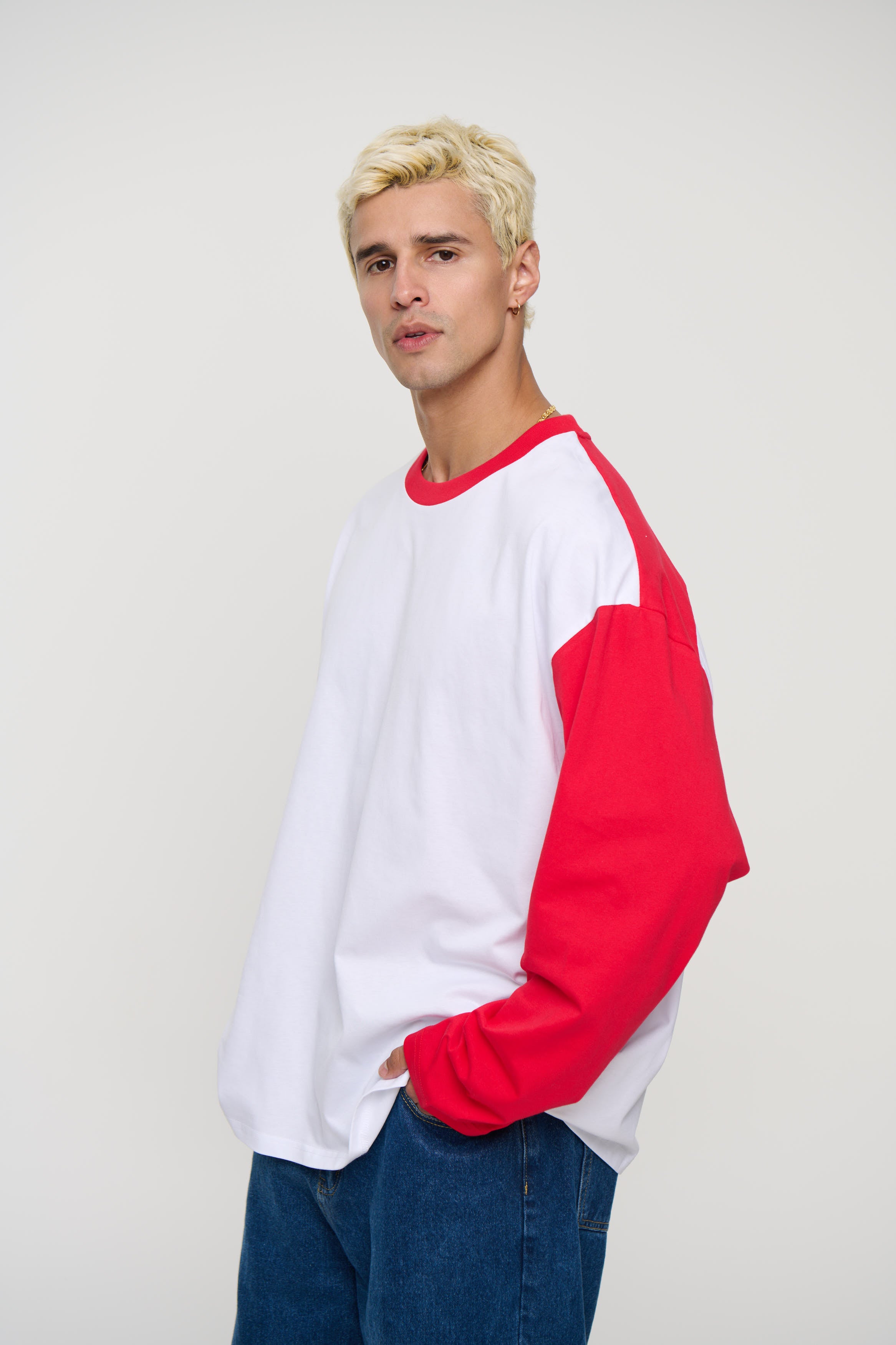 Raglan Long Sleeve Red
