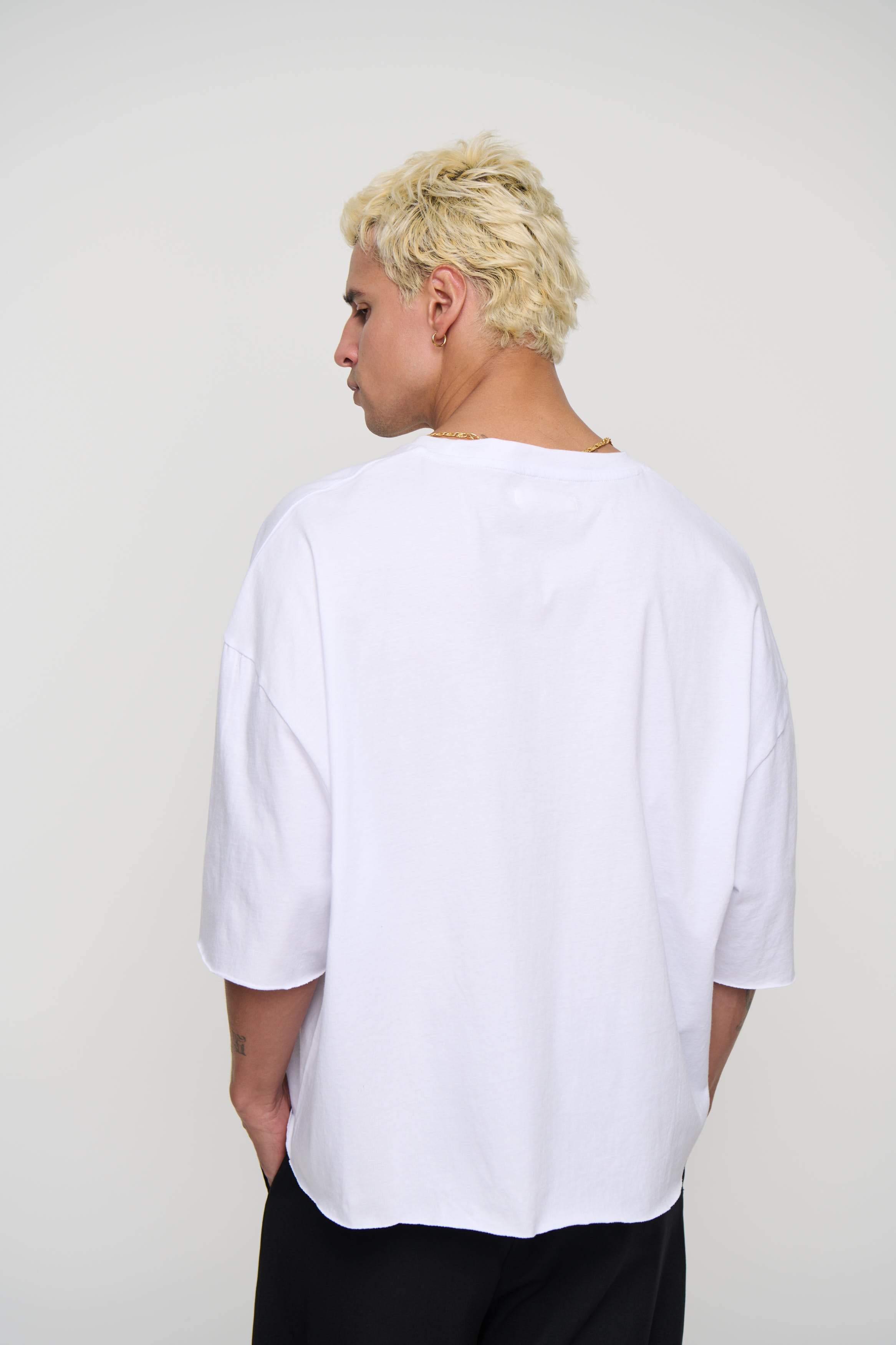 Raw 200G Cotton Box Tee White