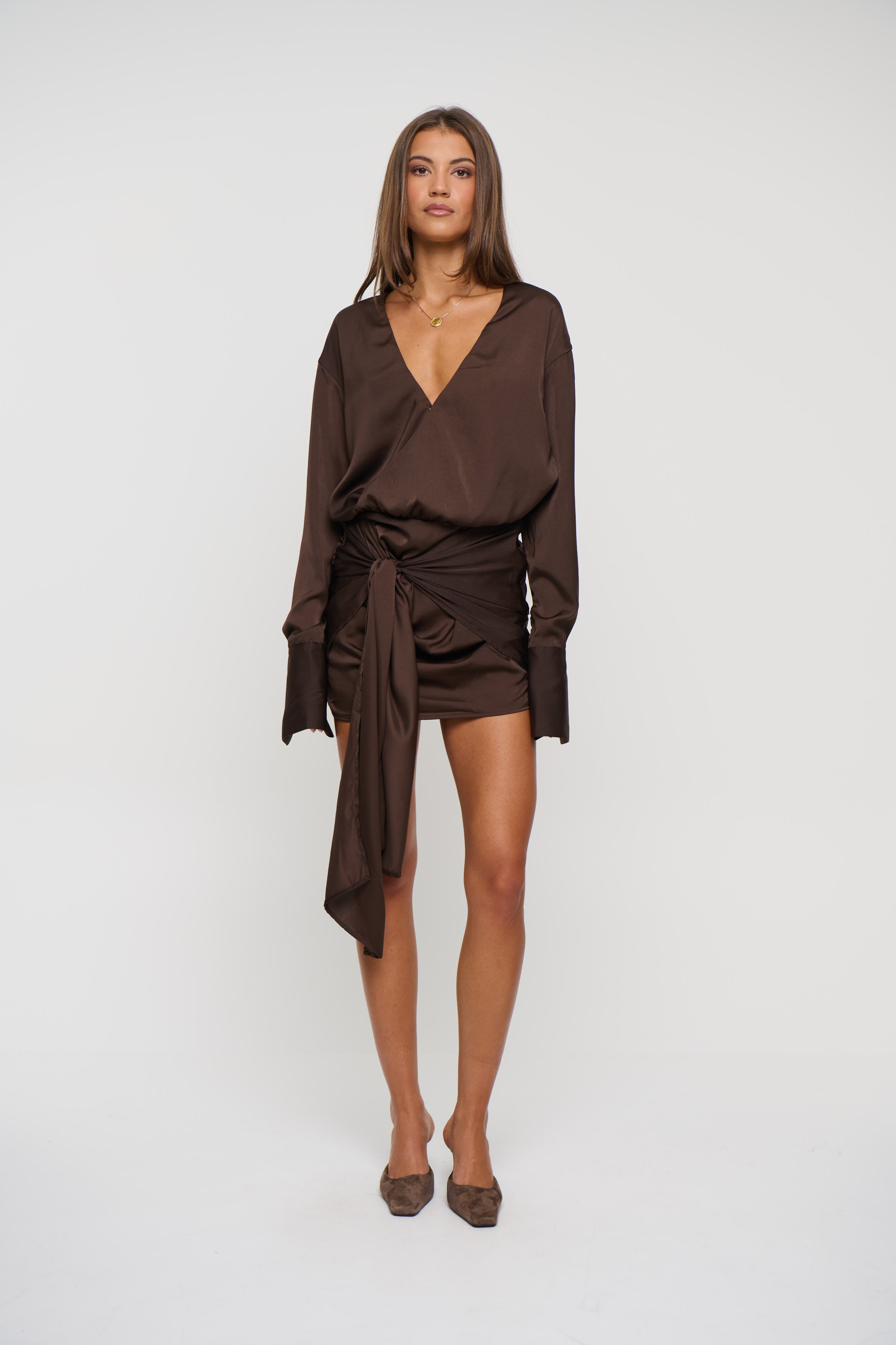 Cordelia Mini Dress Mocha