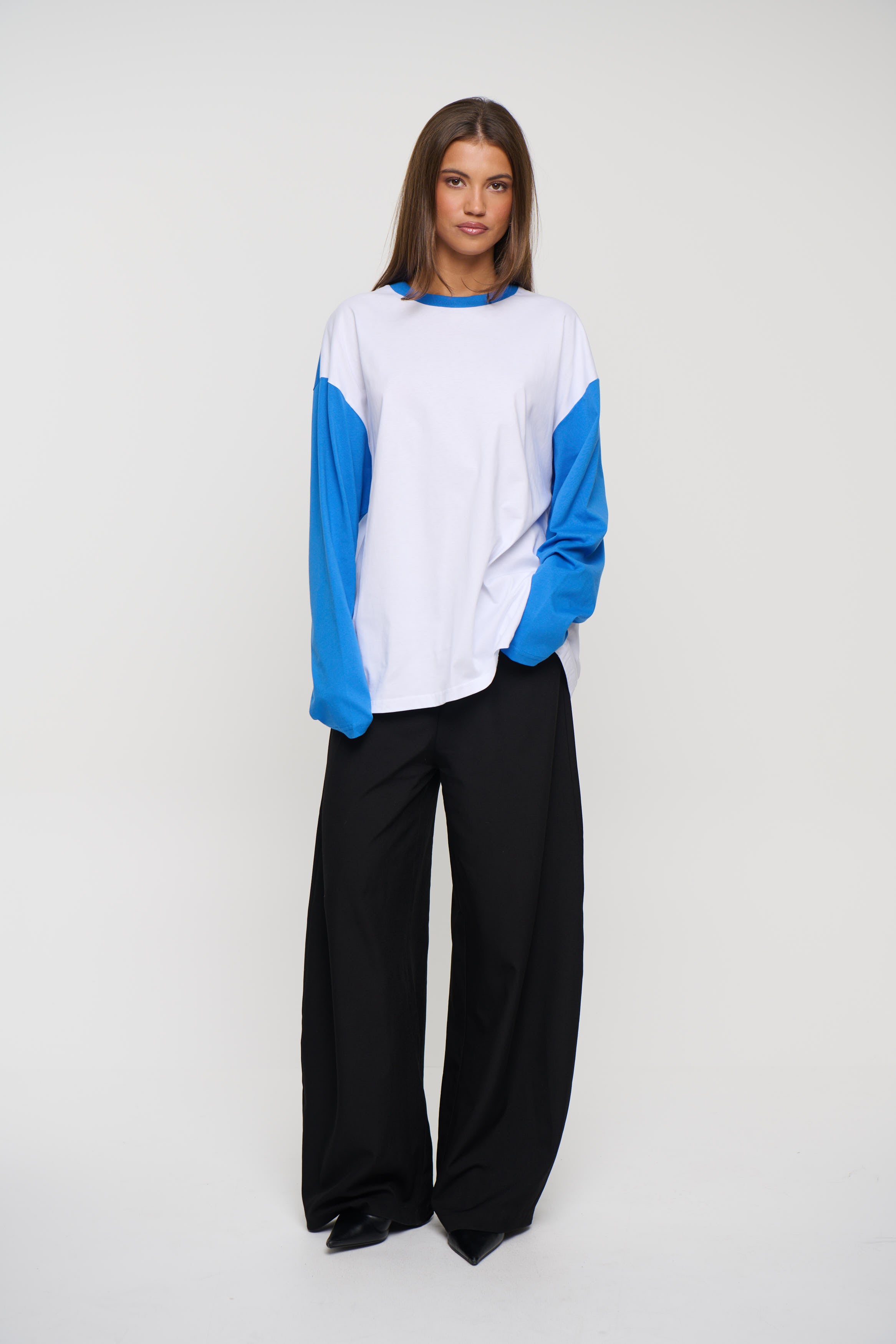 Unisex Raglan Long Sleeve Blue