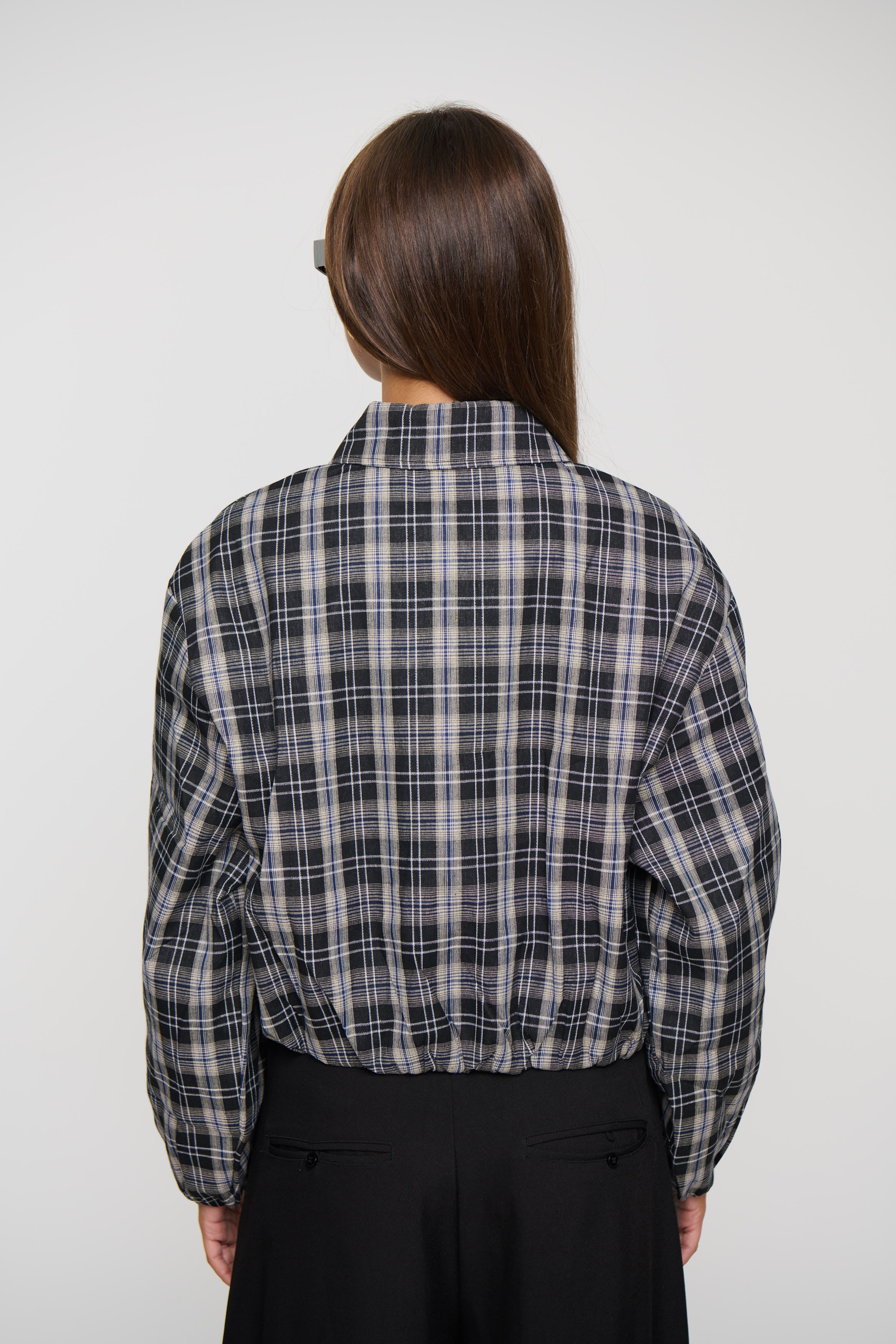 Alix Bomber Plaid