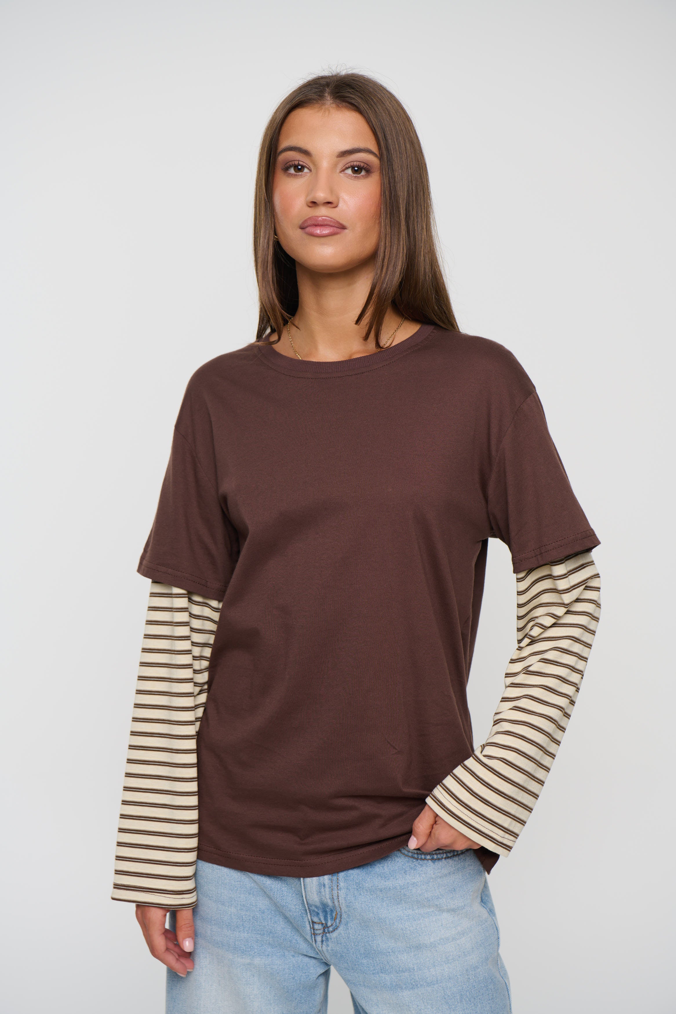 Tatum Long Sleeve Chocolate