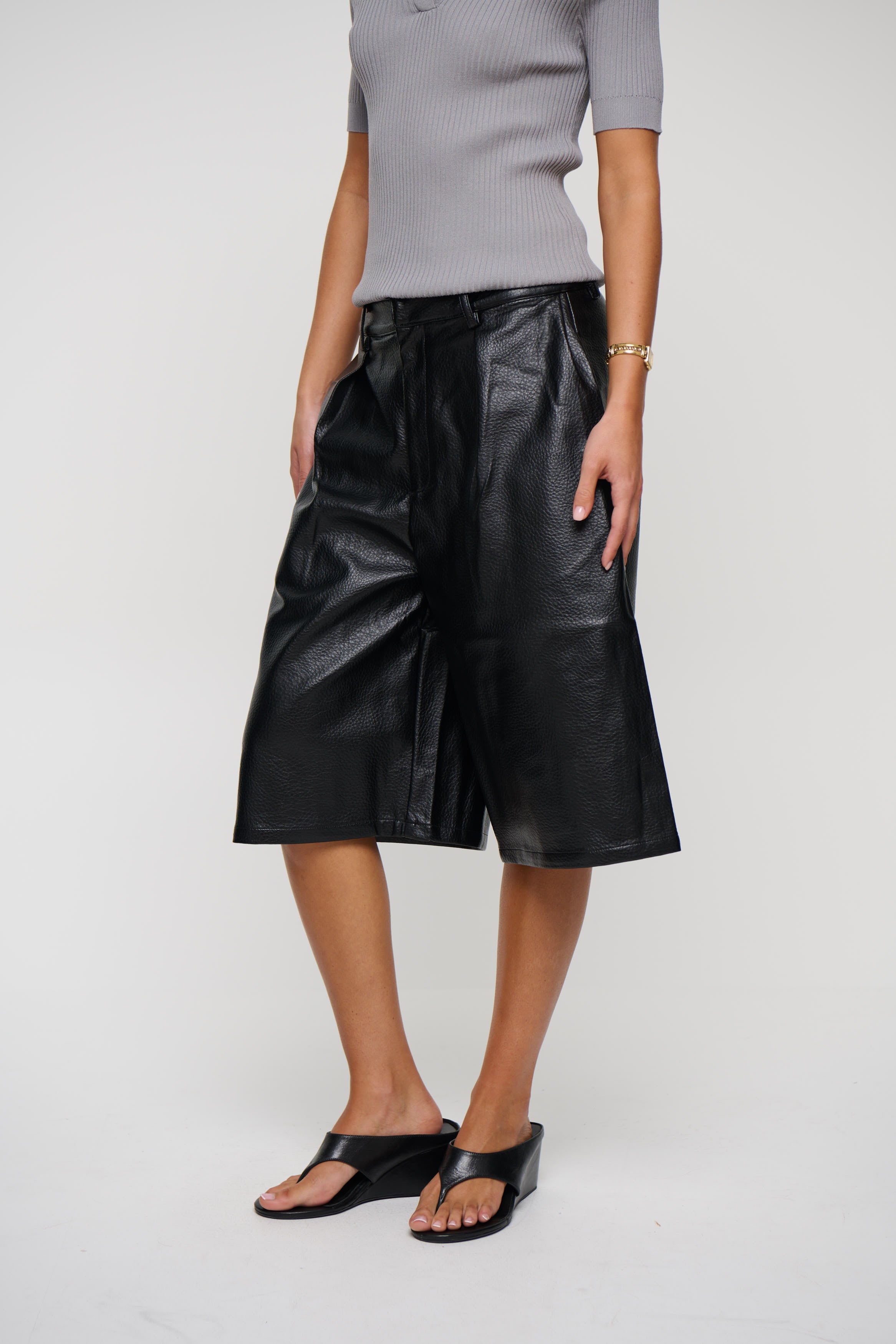 Roni Long Short Vegan Leather