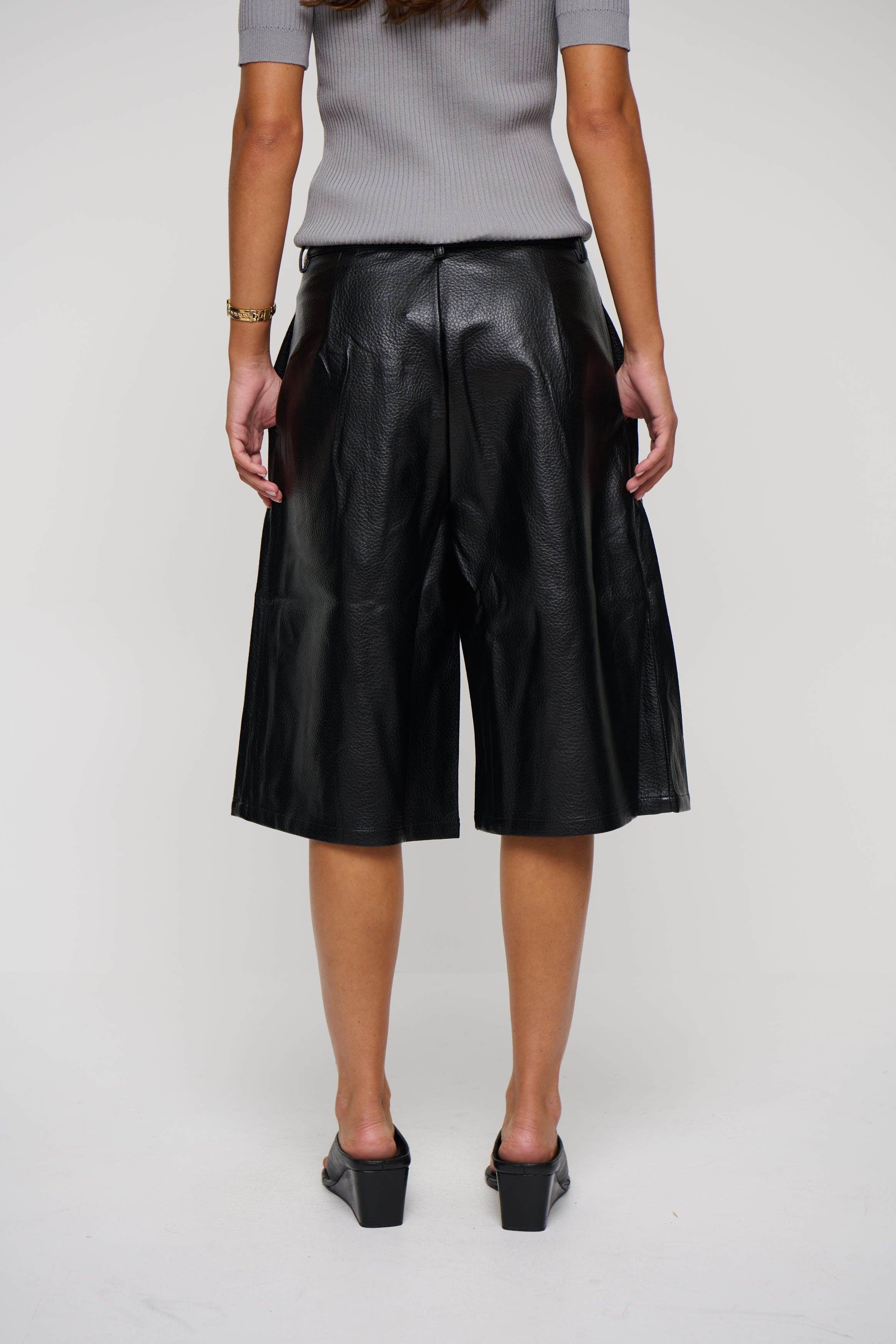 Roni Long Short Vegan Leather