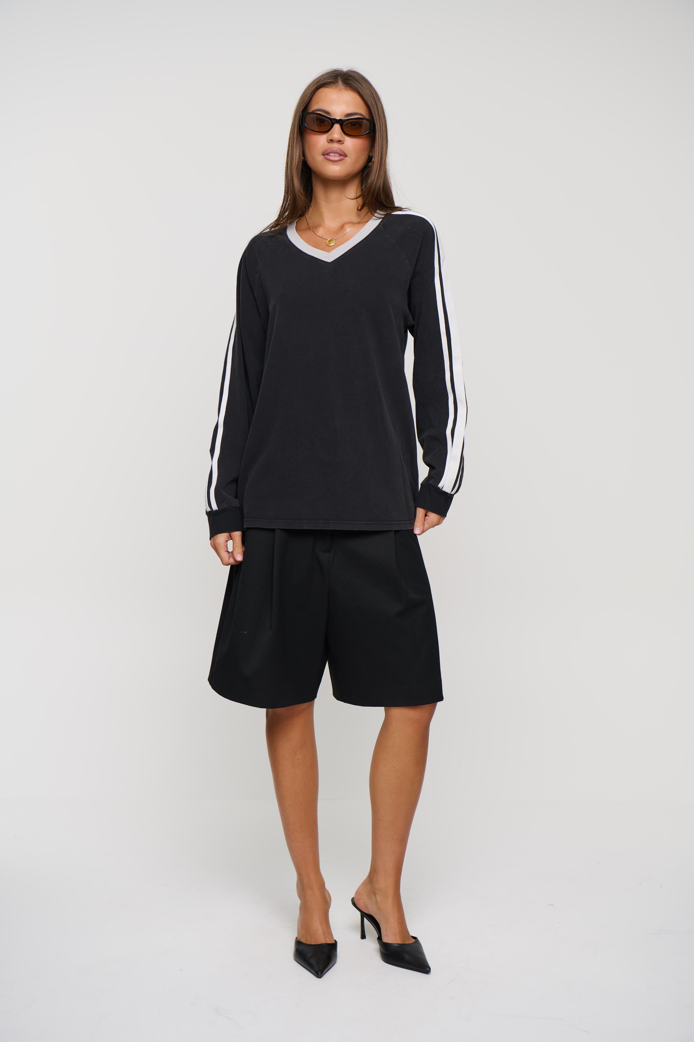 All Stars Long Sleeve Washed Noir