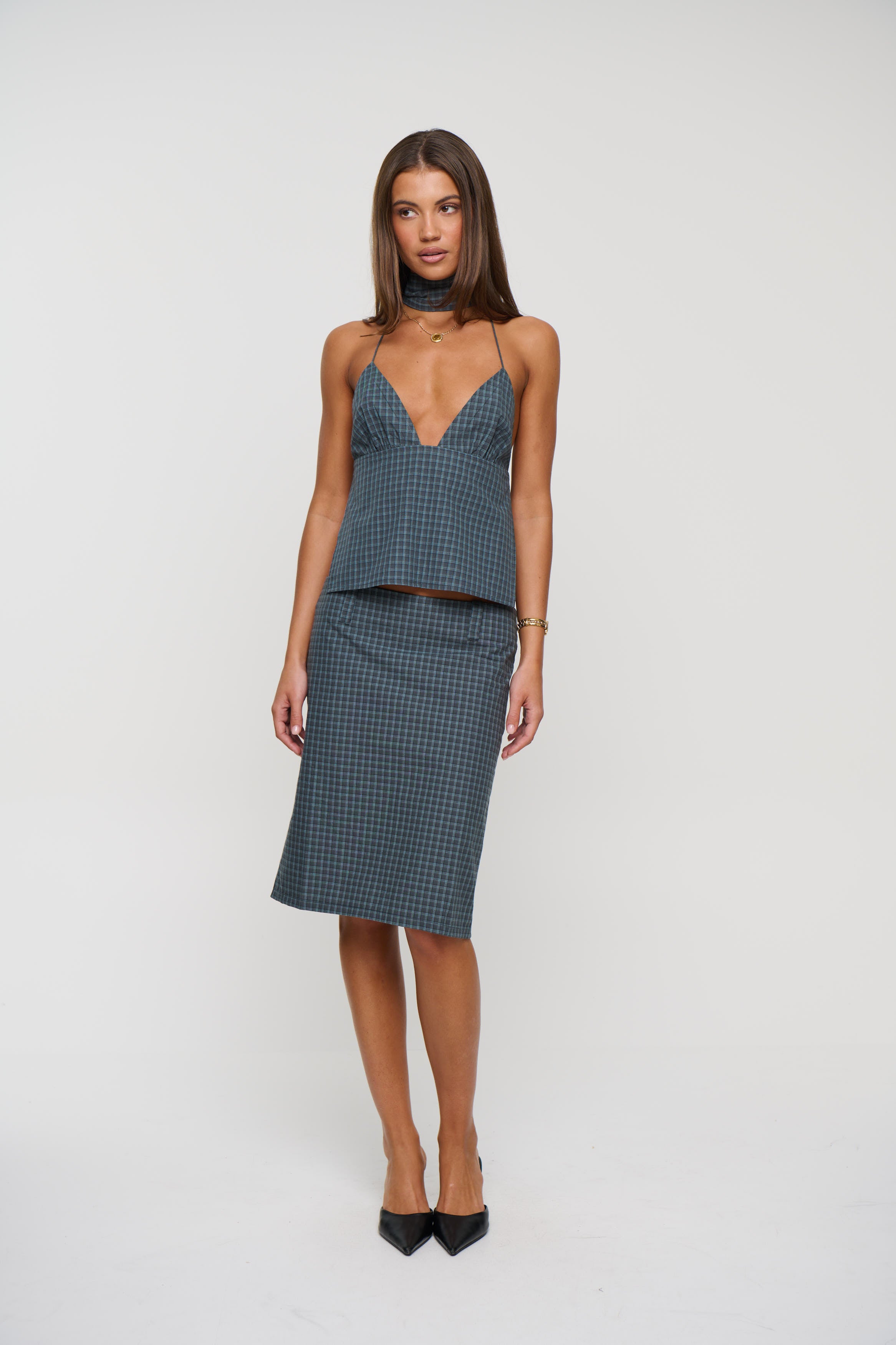 Play On Midi Skirt Navy