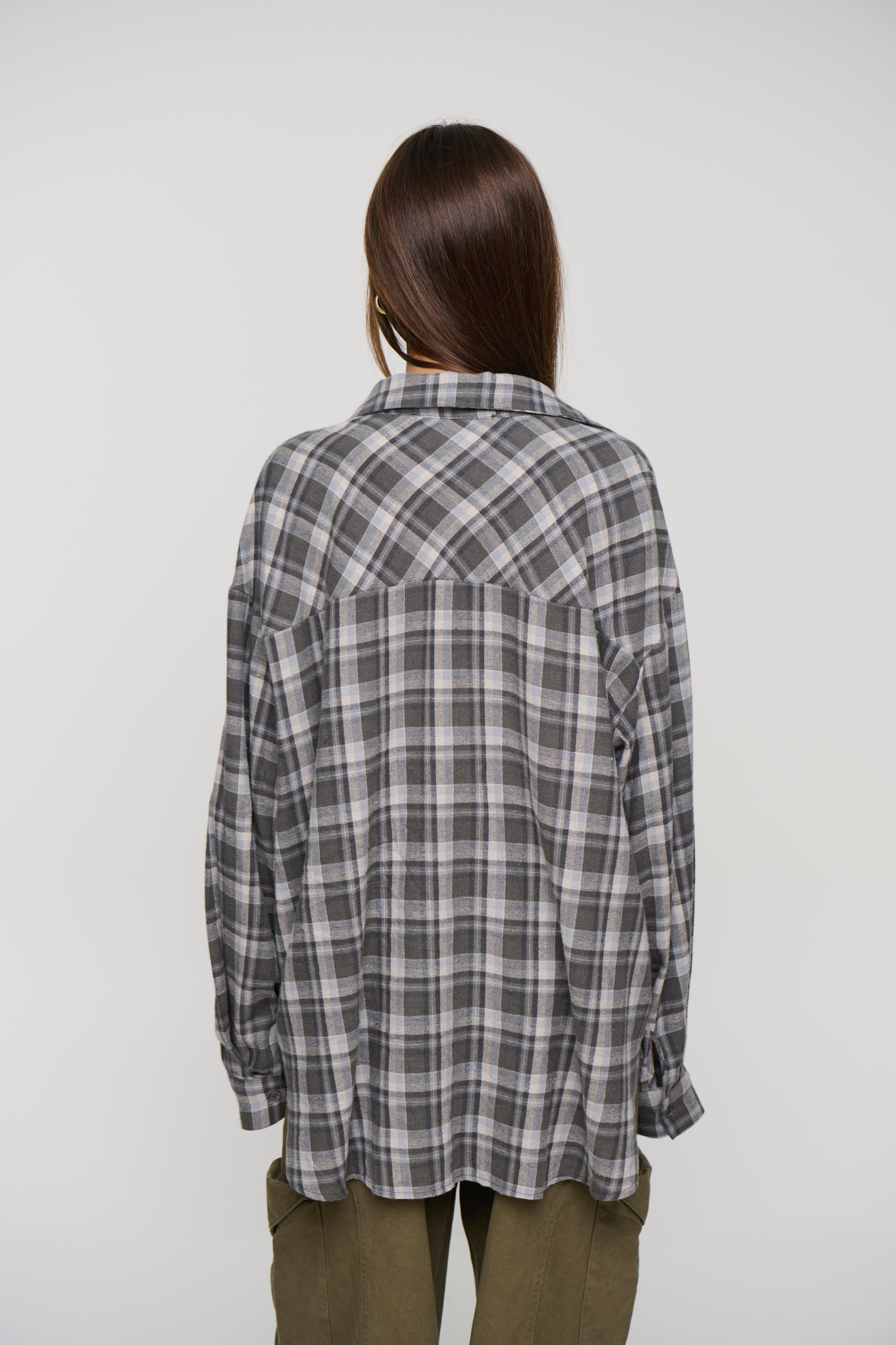 Clarity Shirt Slate Plaid