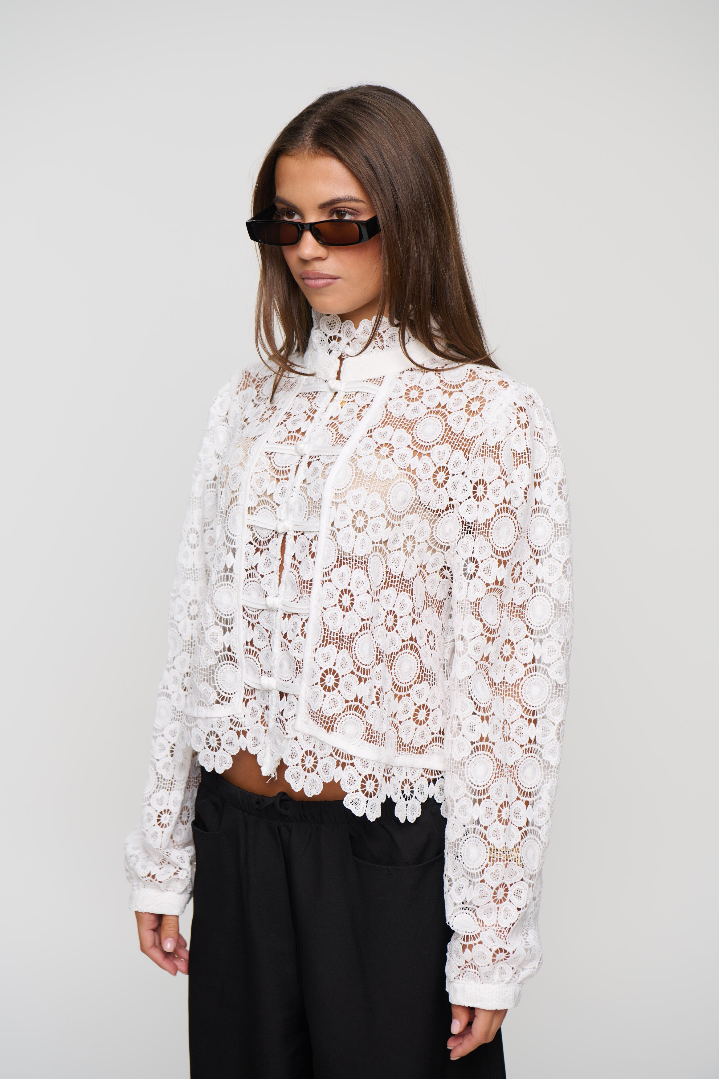 Overtime Blouse Porcelain