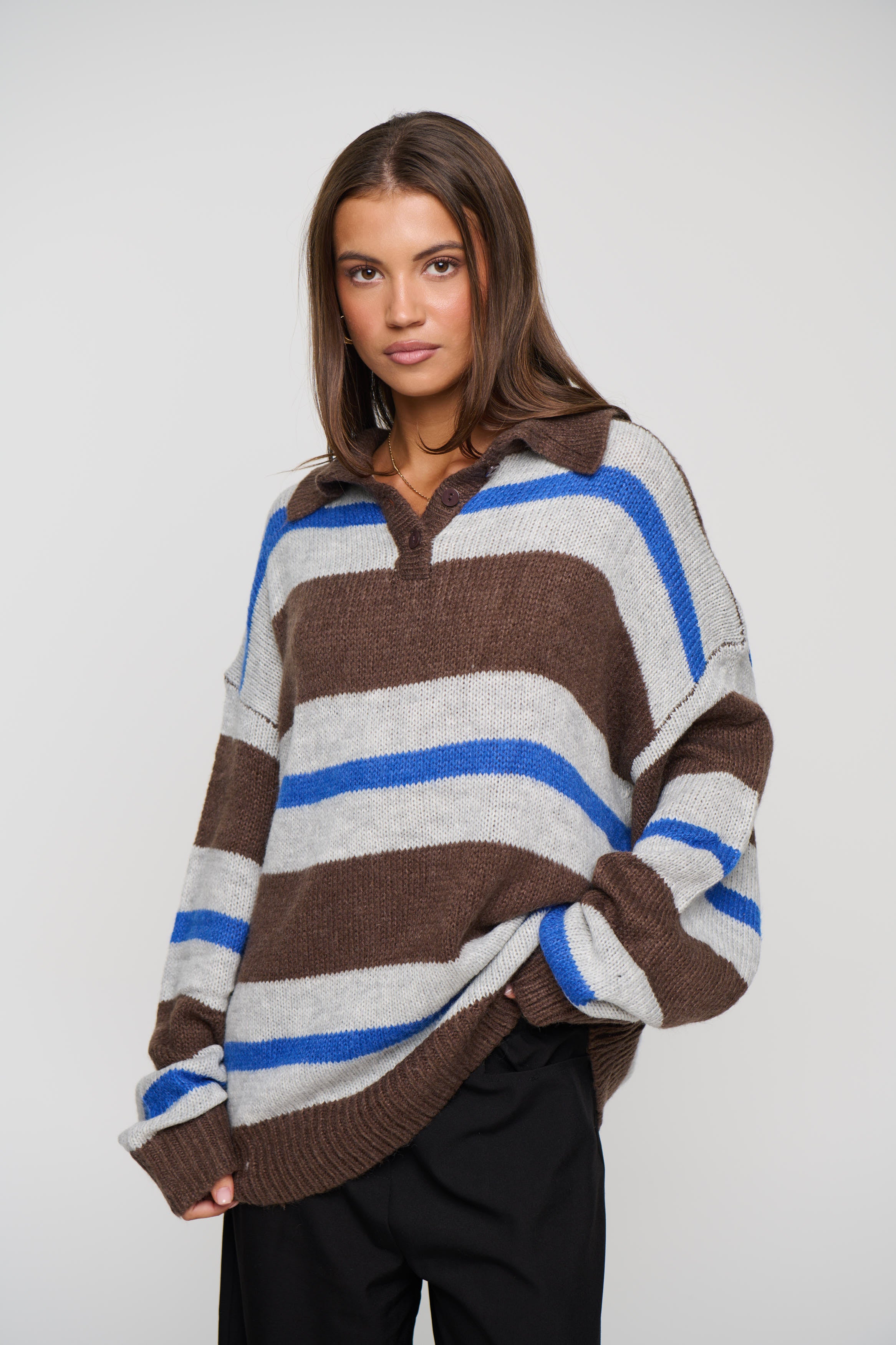Rising Sun Jersey Brown Stripe