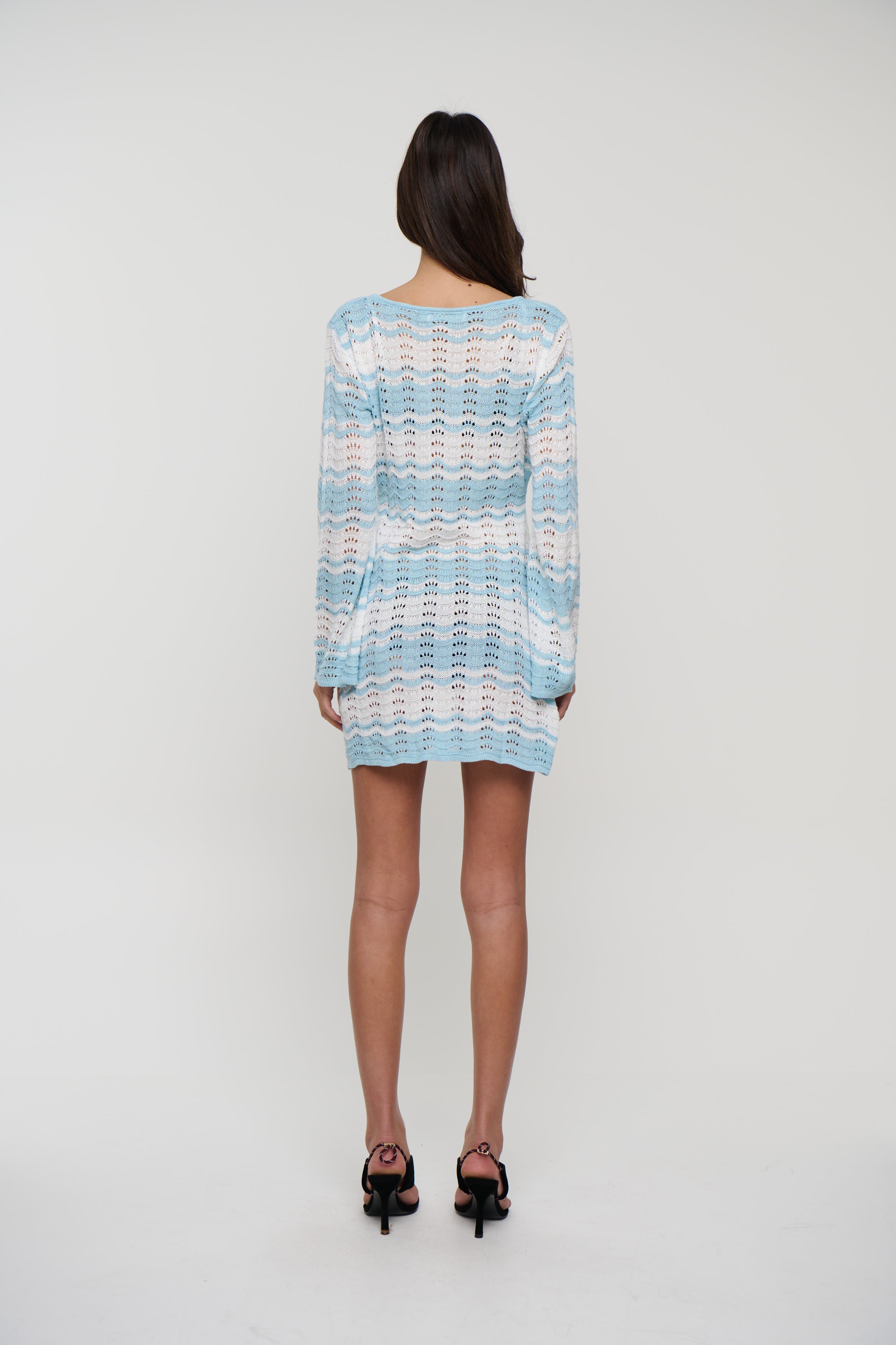 Aria Mini Dress Powder Blue