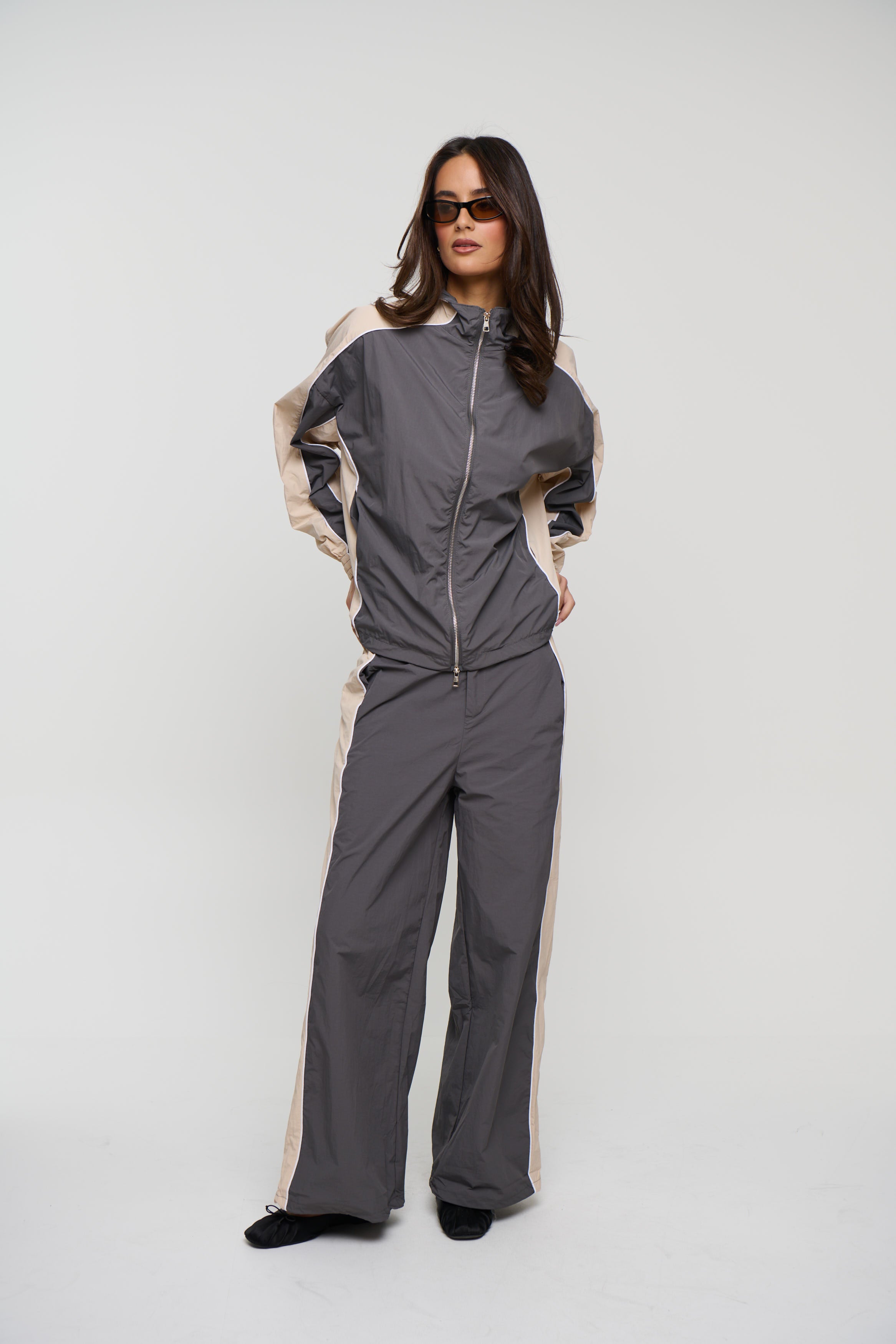 Cleo Windbreaker Grey