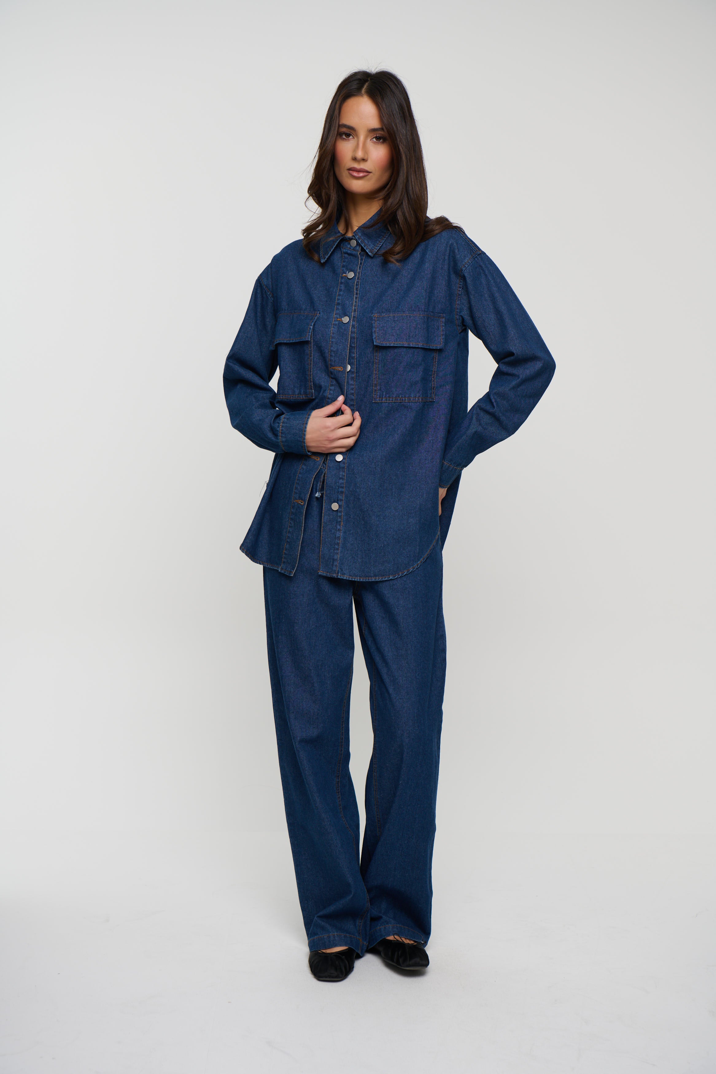 Milan Denim Shirt Indigo