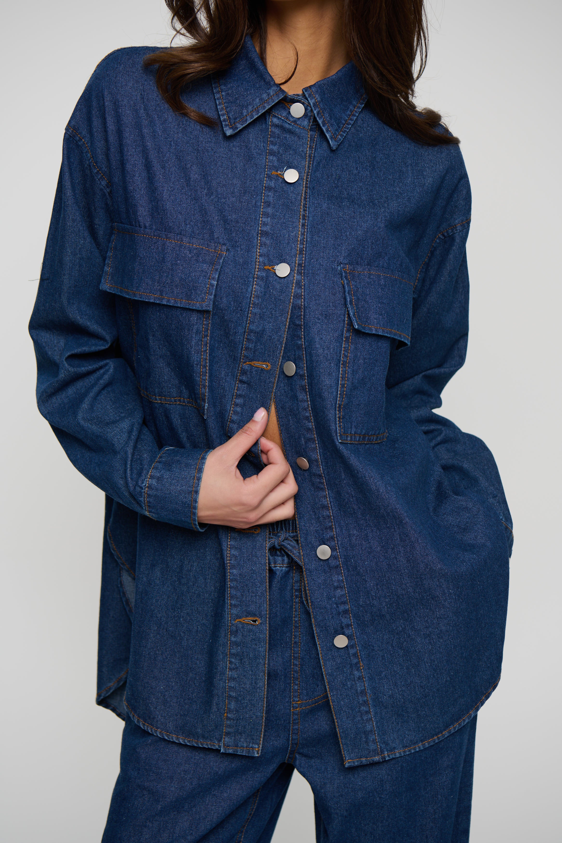 Milan Denim Shirt Indigo