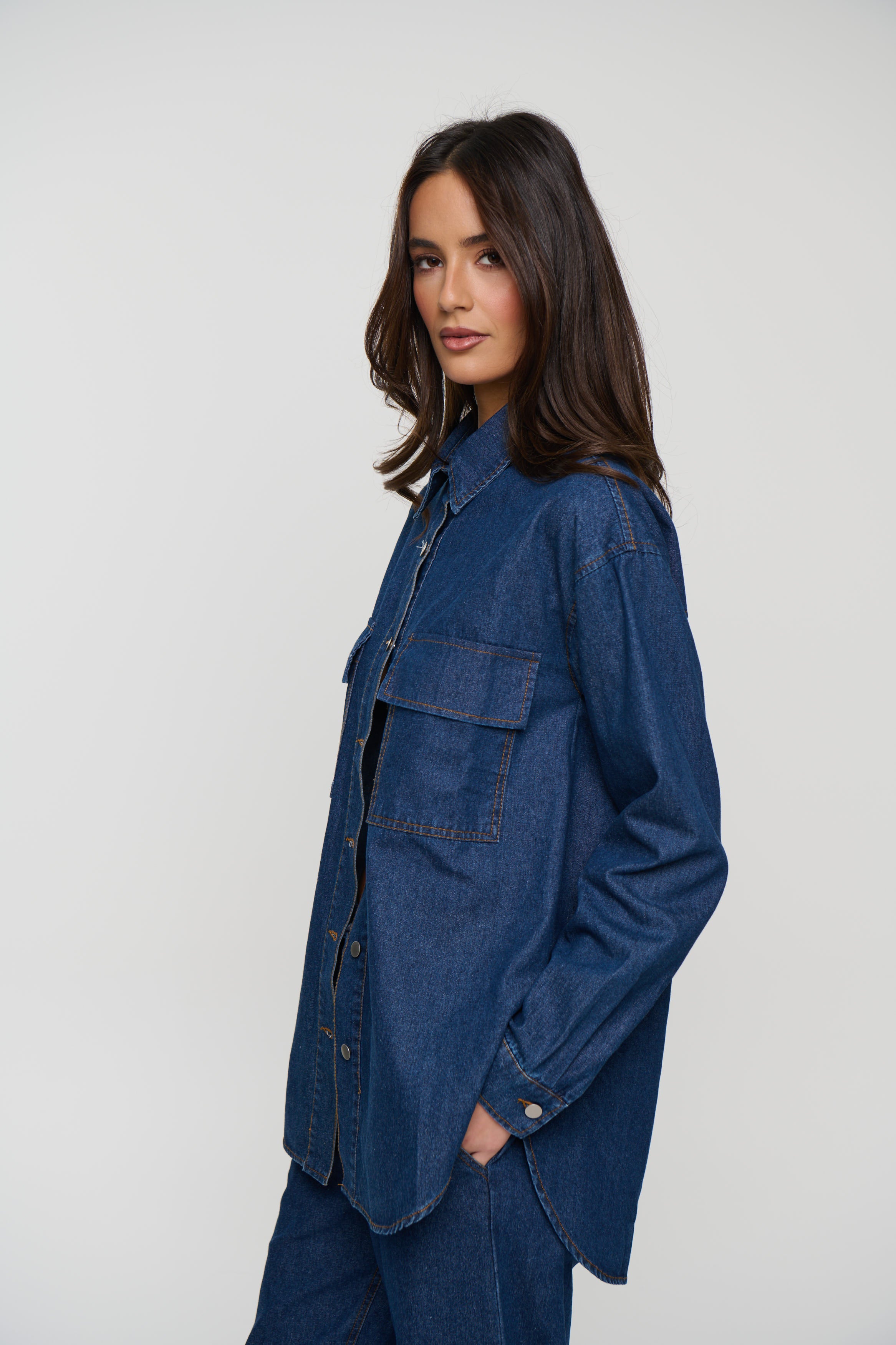 Milan Denim Shirt Indigo