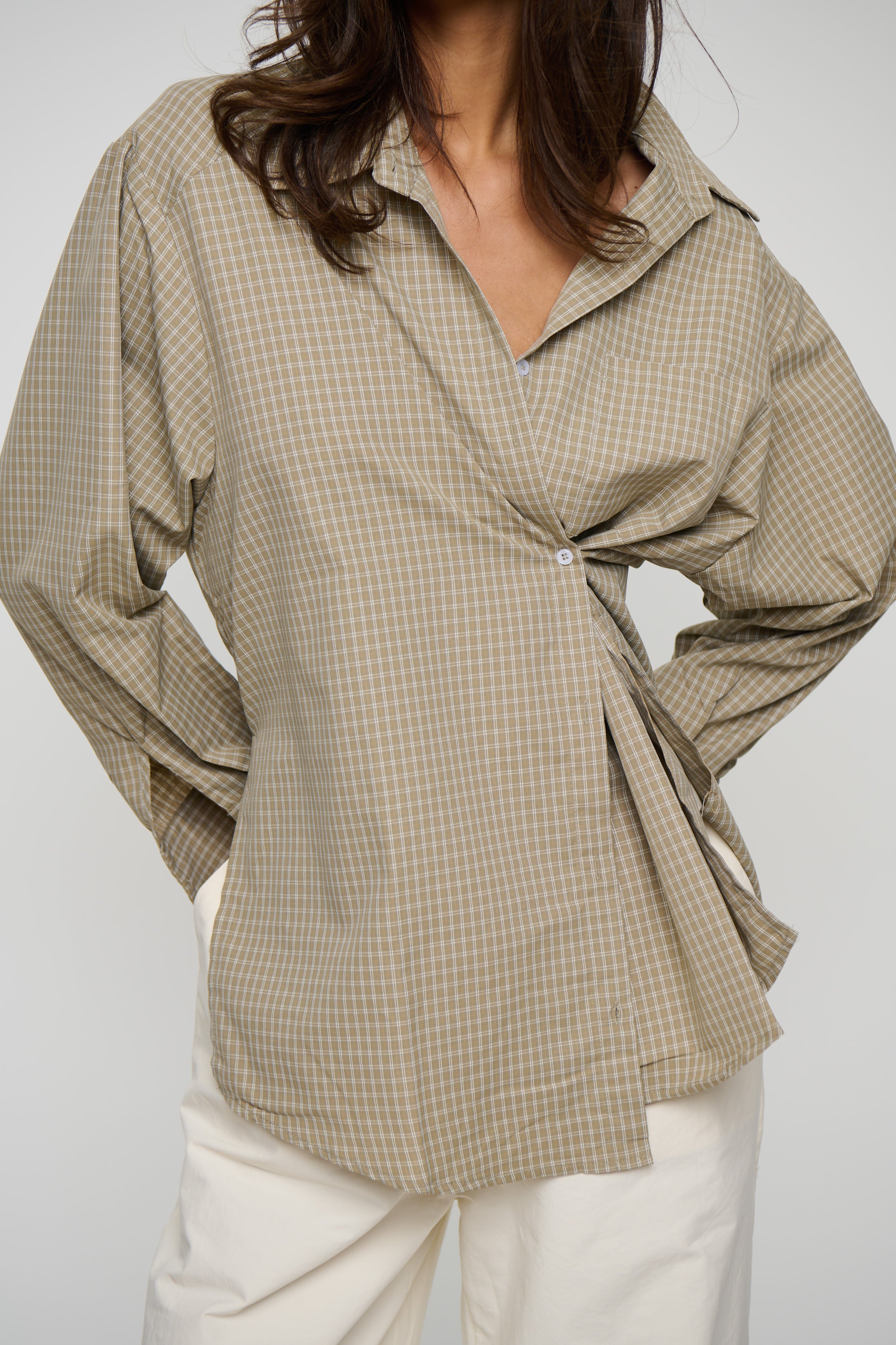 Summer Check Shirt Olive