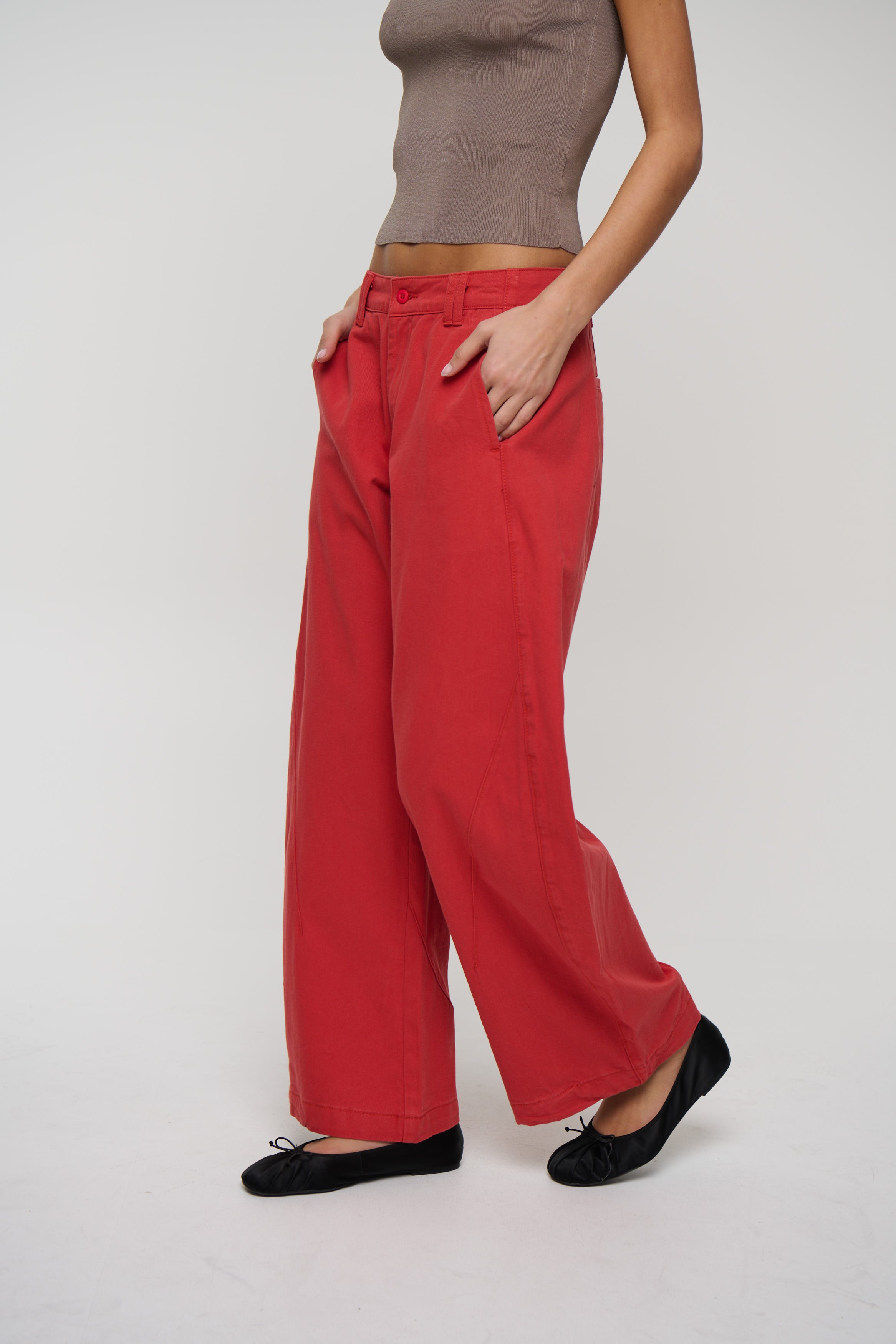 Sideline Jean Crimson