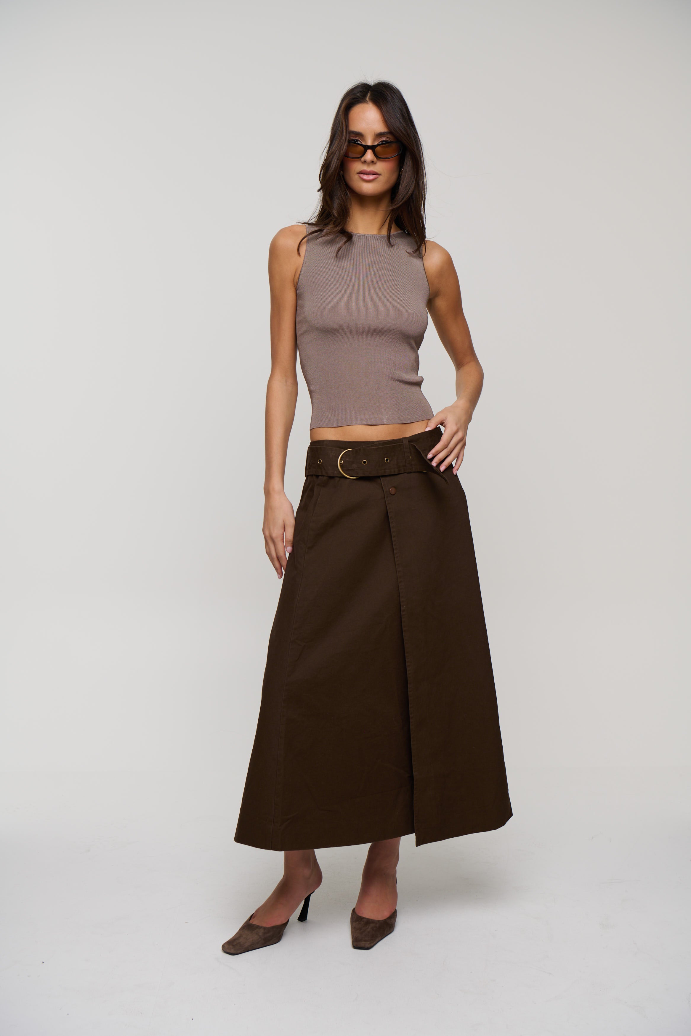Tilba Skirt Chocolate
