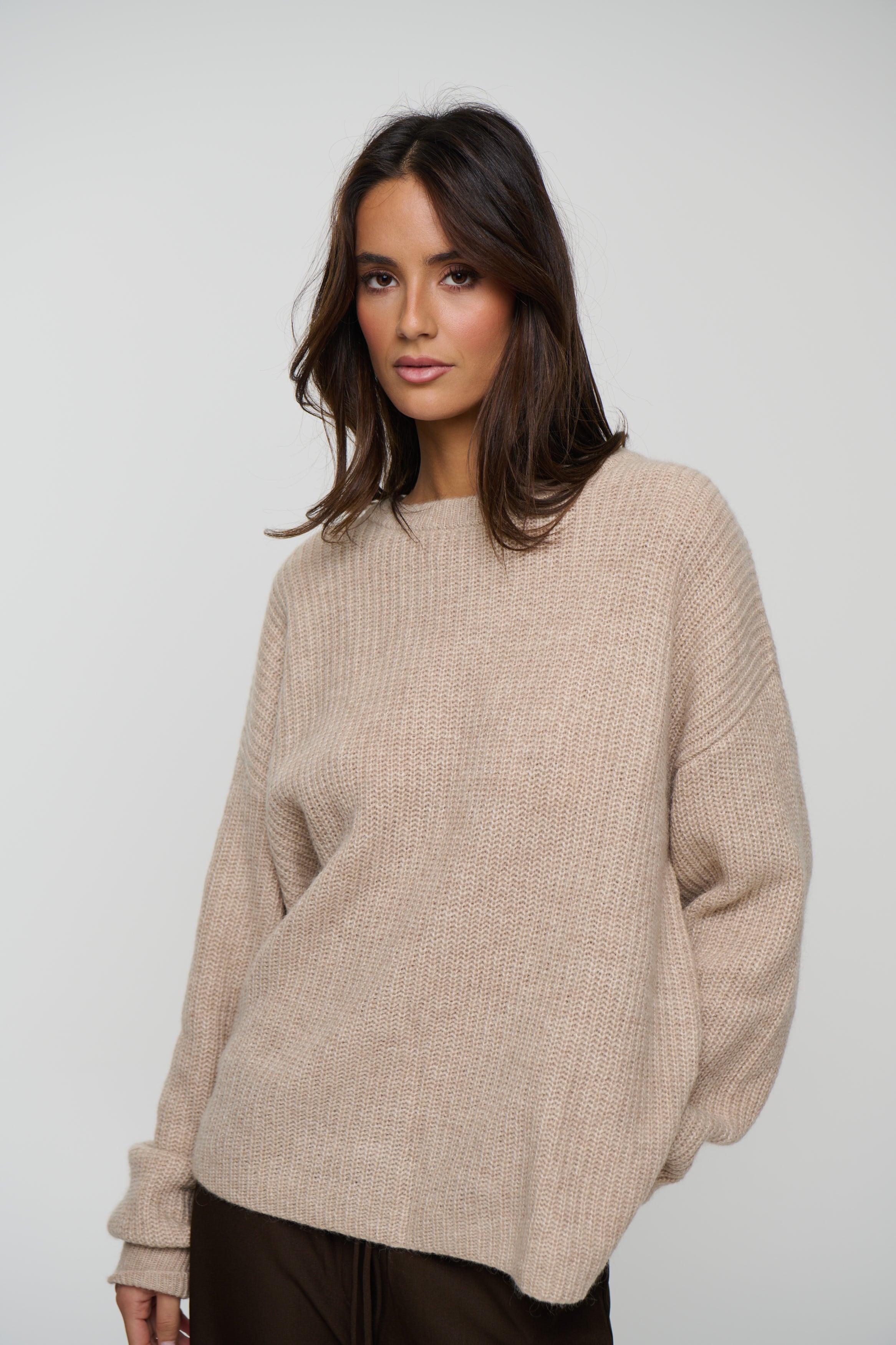 Unisex Mohair Knit Oat