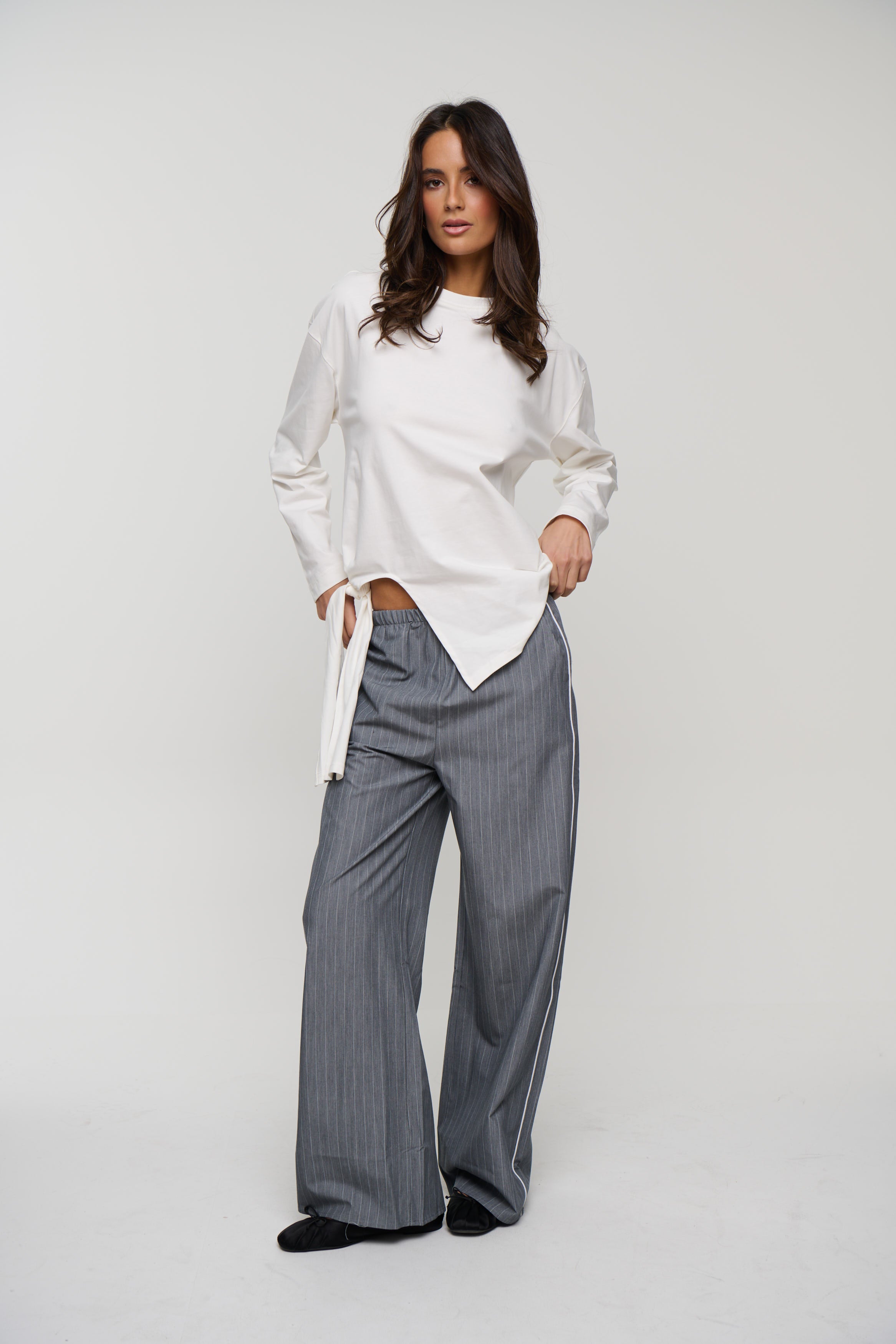 Blake Long Sleeve Tee Vanilla