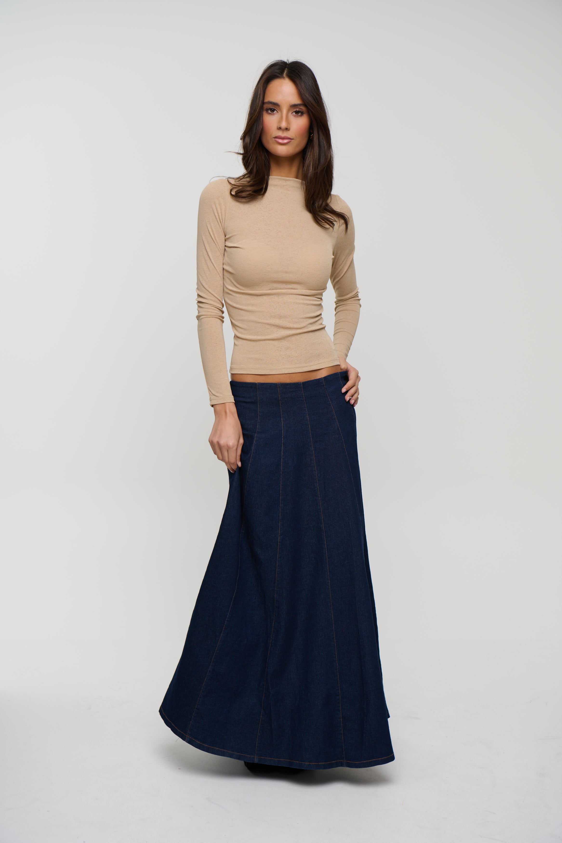 Myra Denim Skirt Indigo