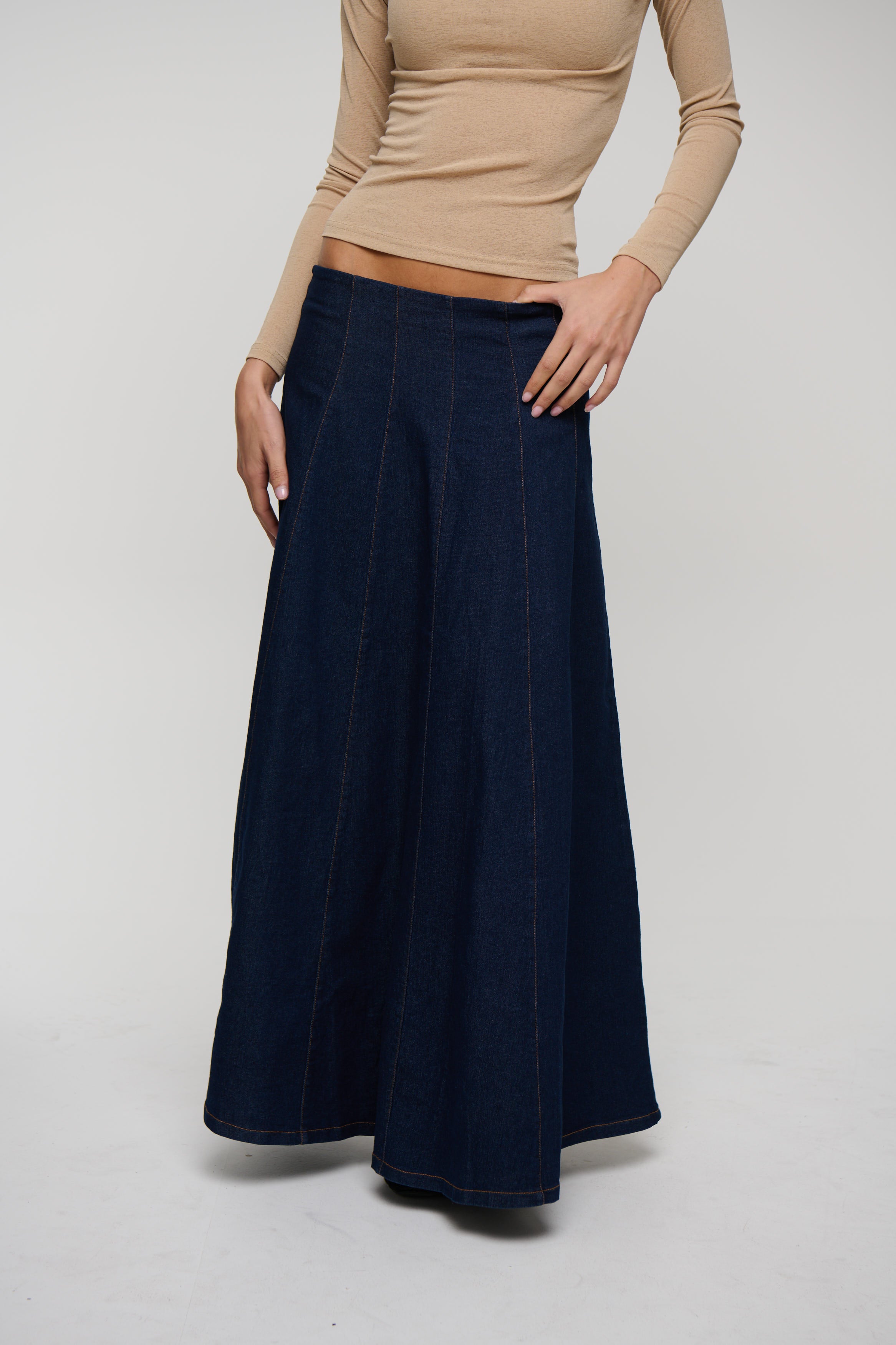Myra Denim Skirt Indigo
