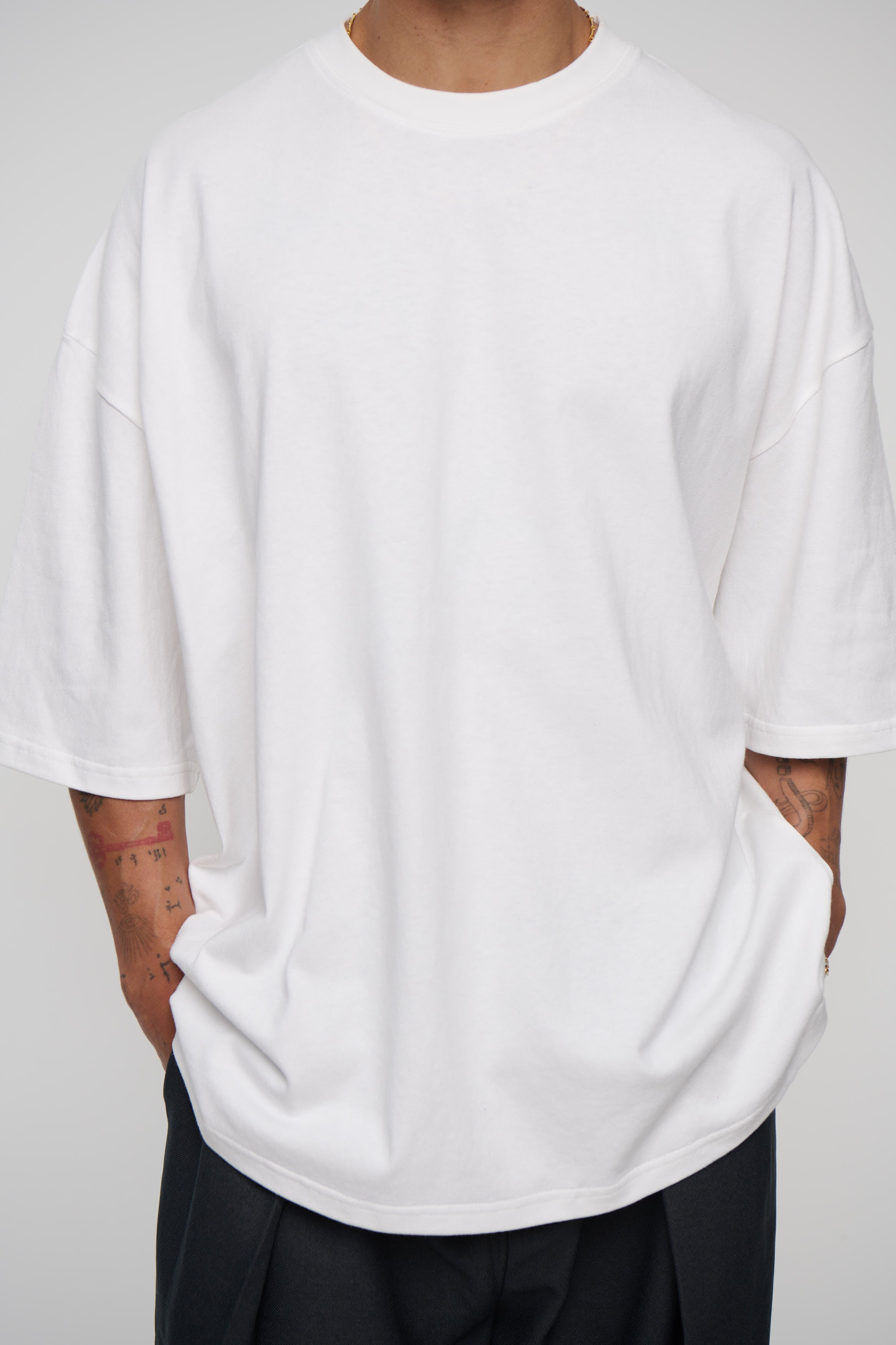 Mike Heavyweight Cotton Tee White