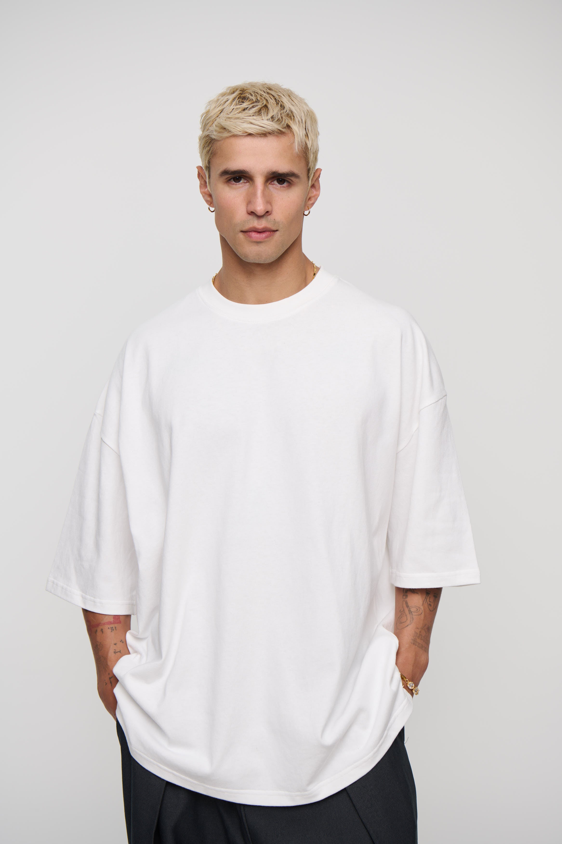 Mike Heavyweight Cotton Tee White
