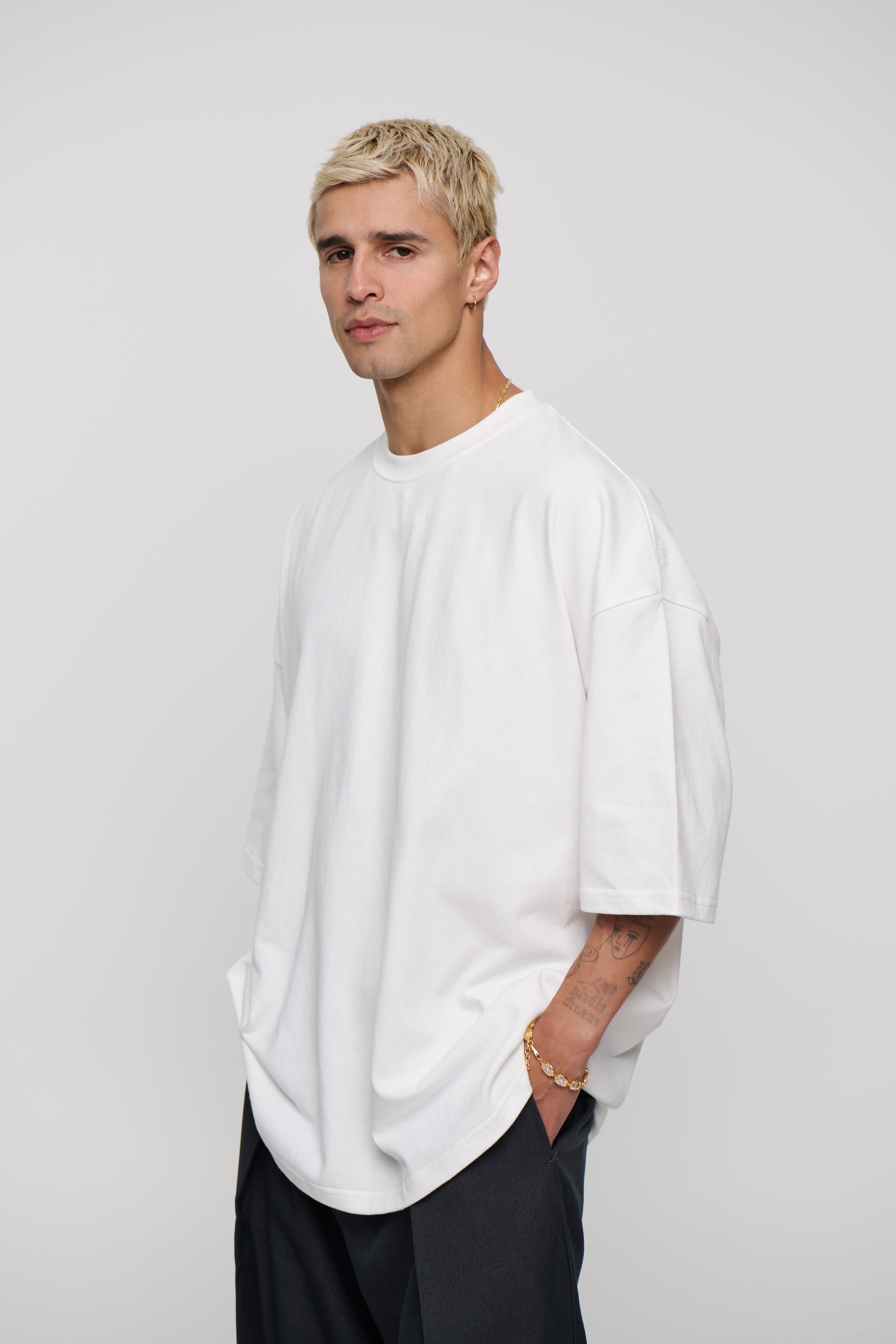 Mike Heavyweight Cotton Tee White