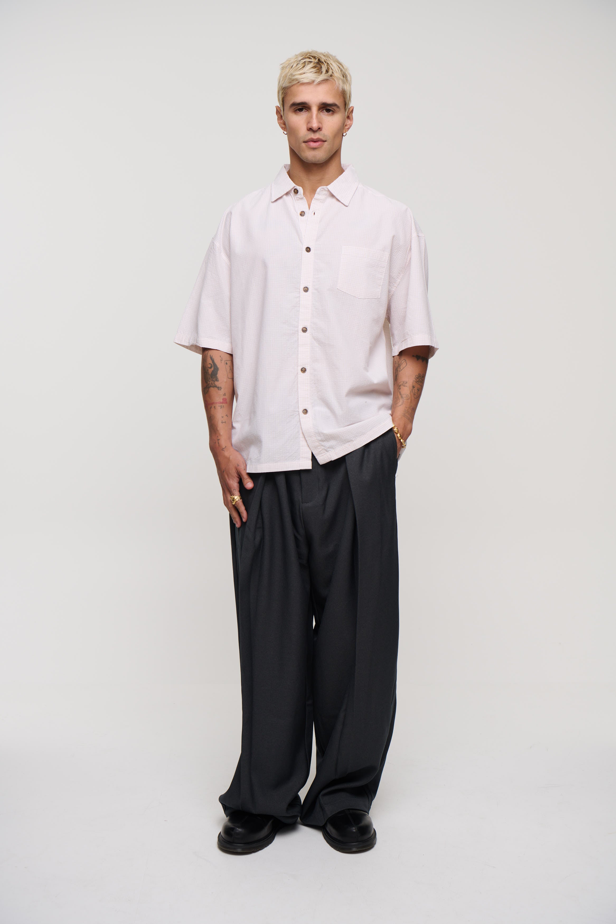 Nathaniel Drop Shirt Soft Rose