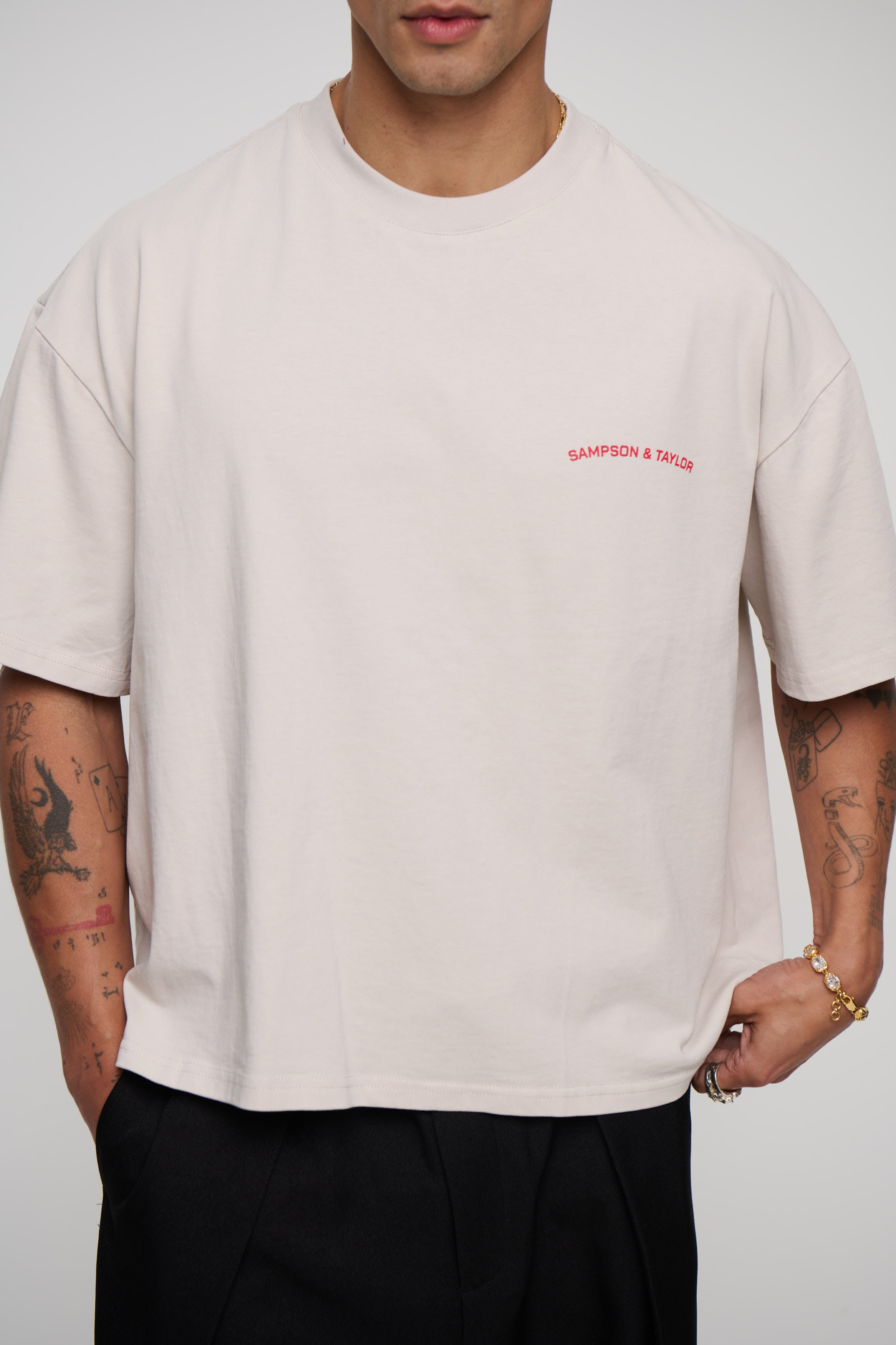 Mark Crew Logo Tee Ivory