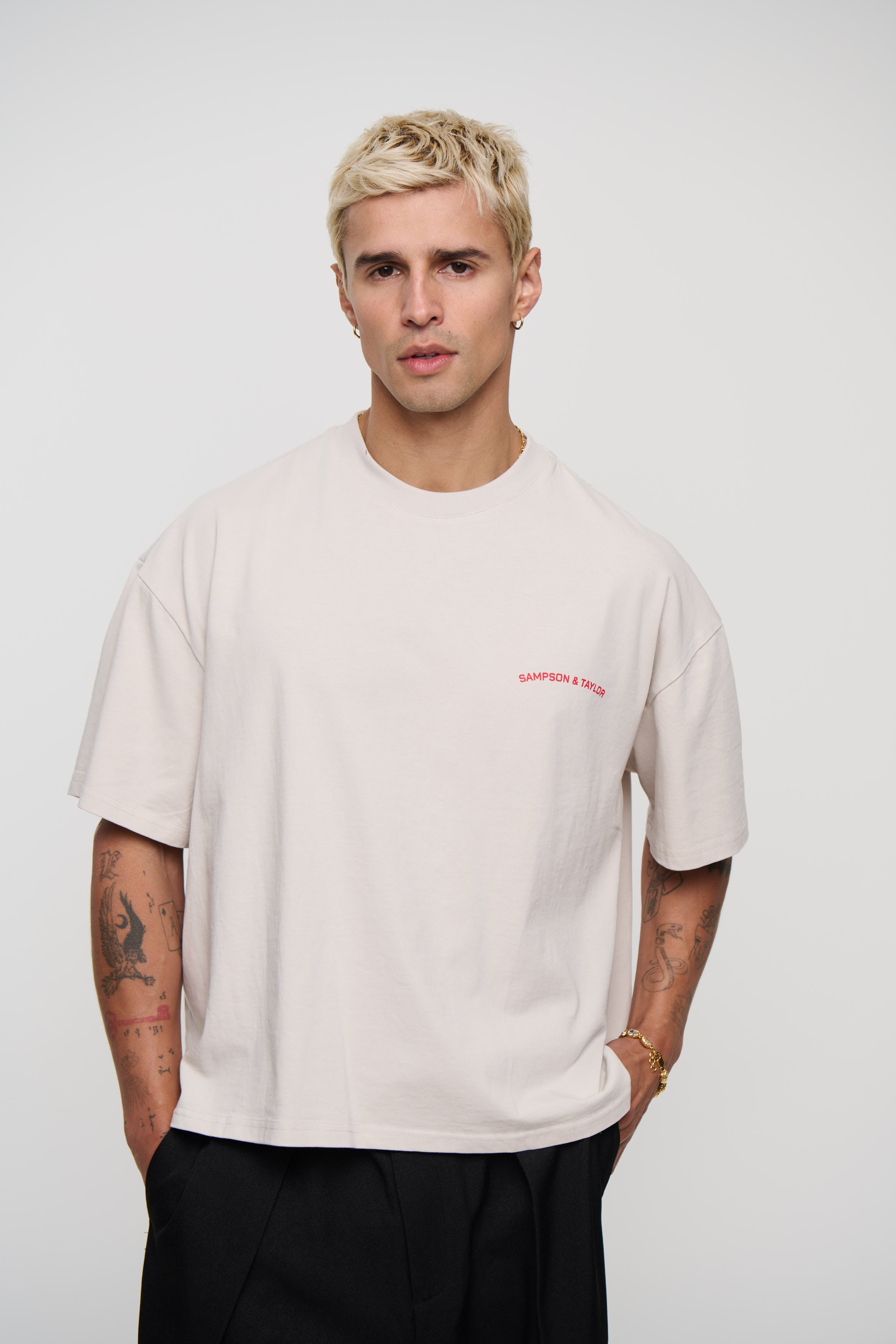 Mark Crew Logo Tee Ivory