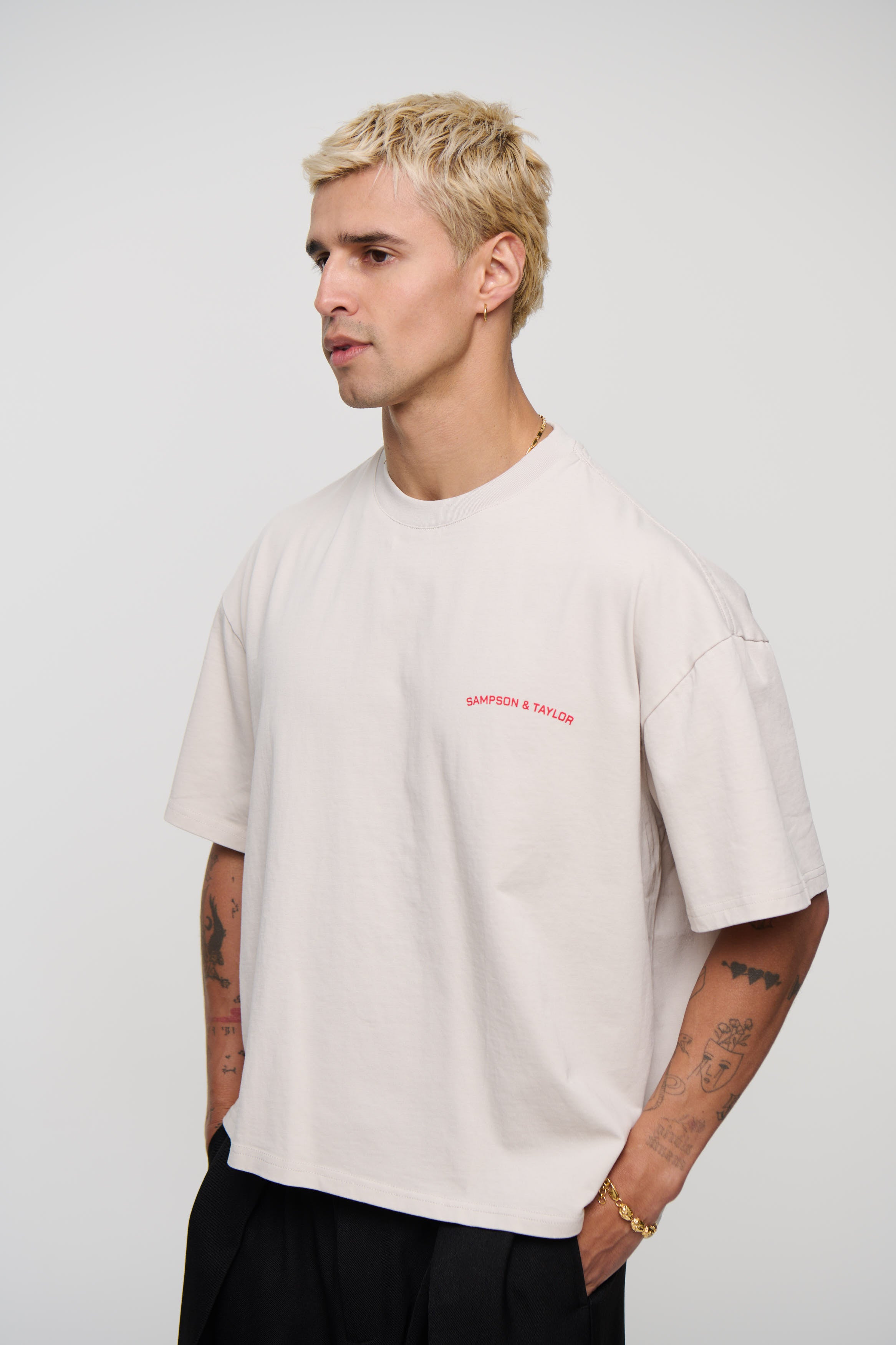 Mark Crew Logo Tee Ivory