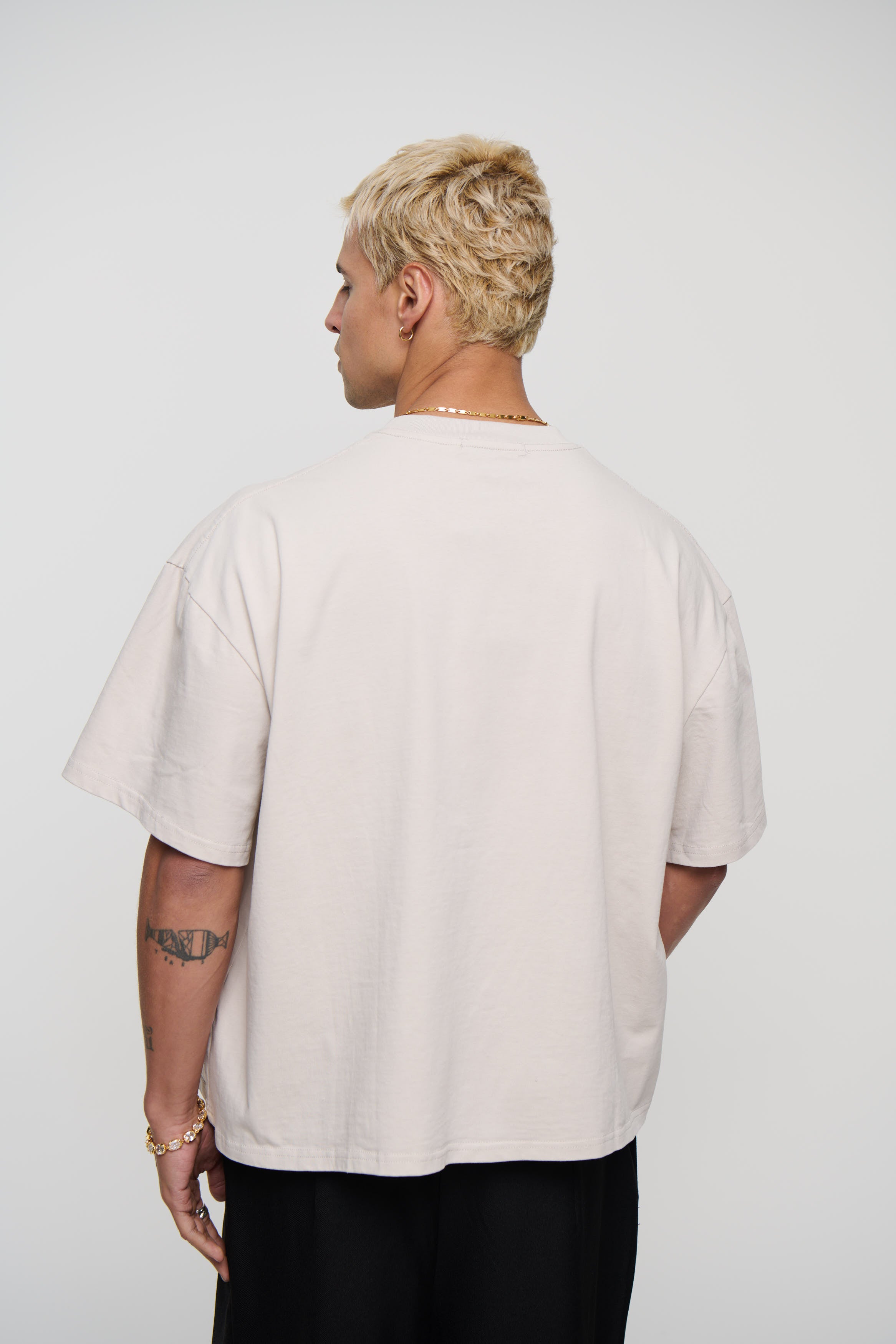 Mark Crew Logo Tee Ivory