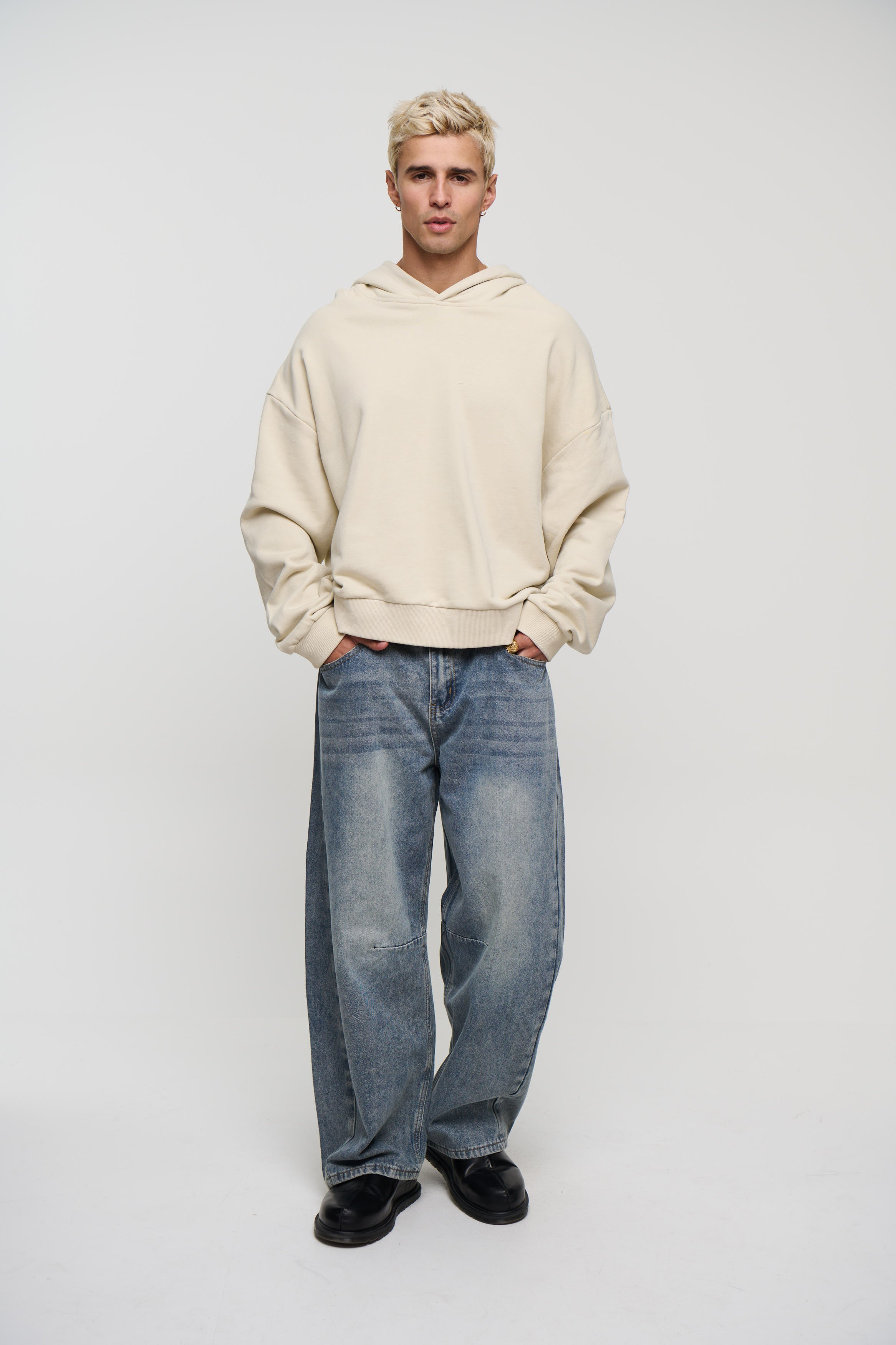 Marcus Heavyweight Cotton Hoodie Ivory