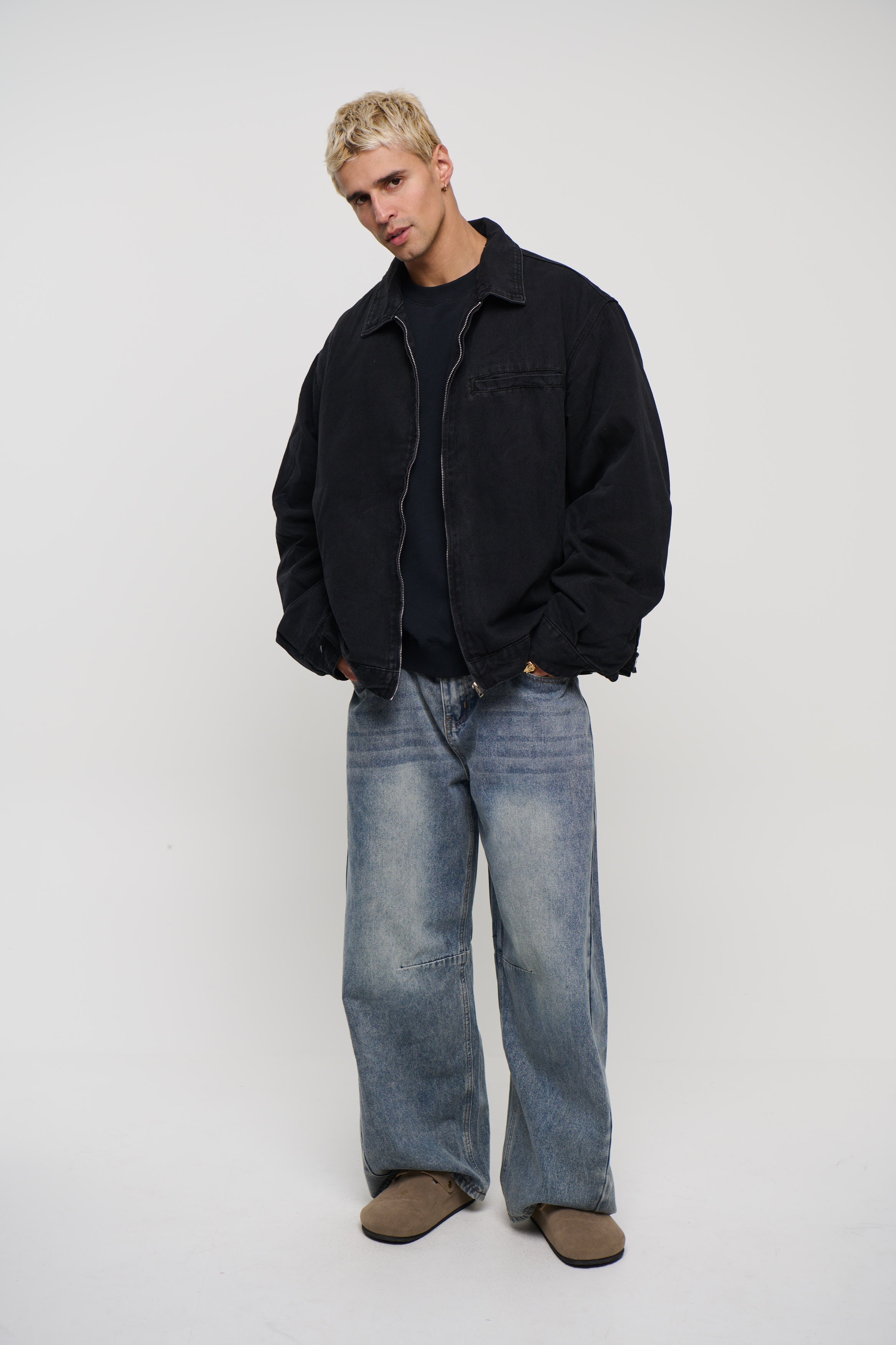 NTH Denim Lined Jacket Black