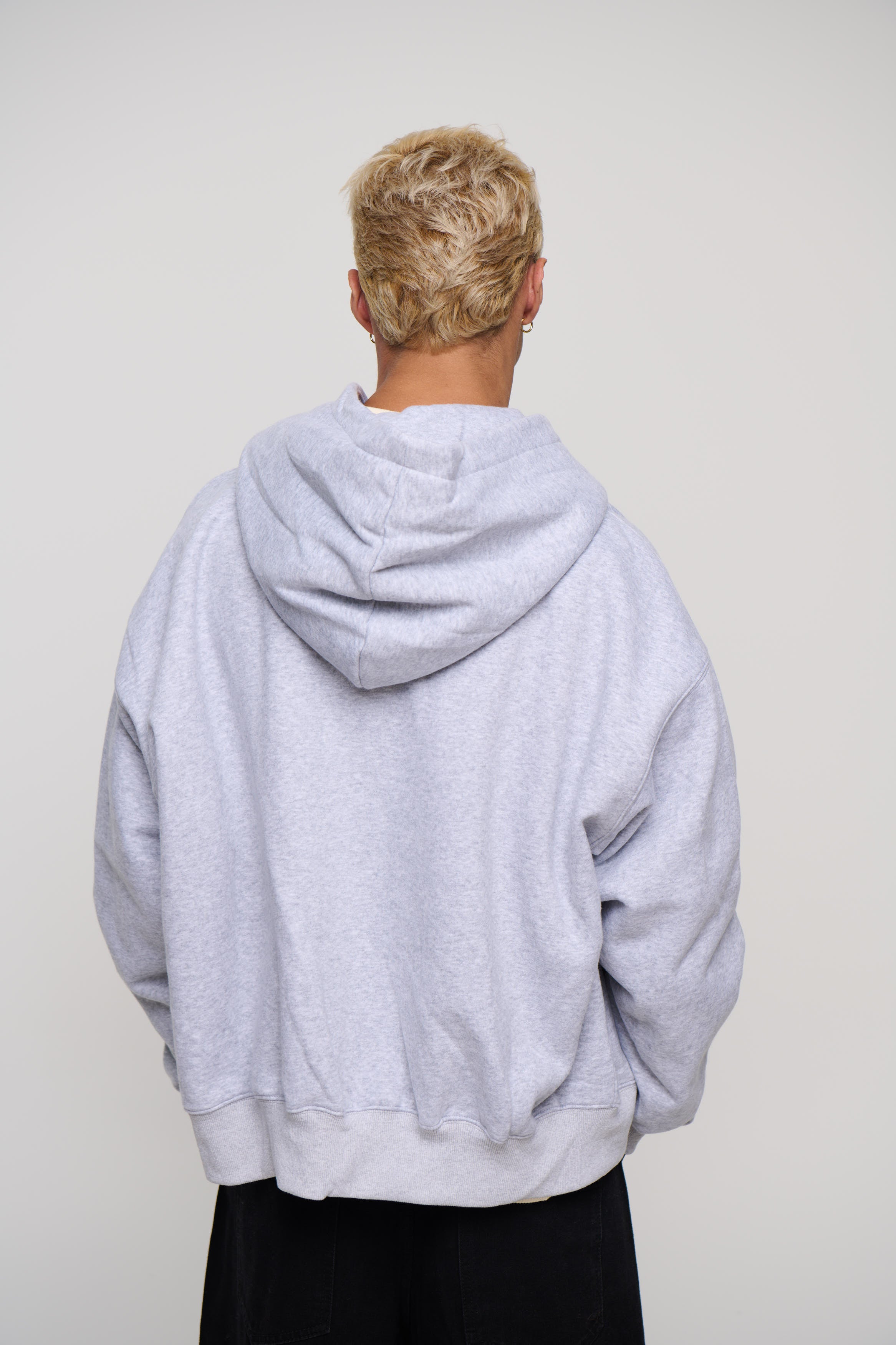 Roman Zip Hoodie Grey