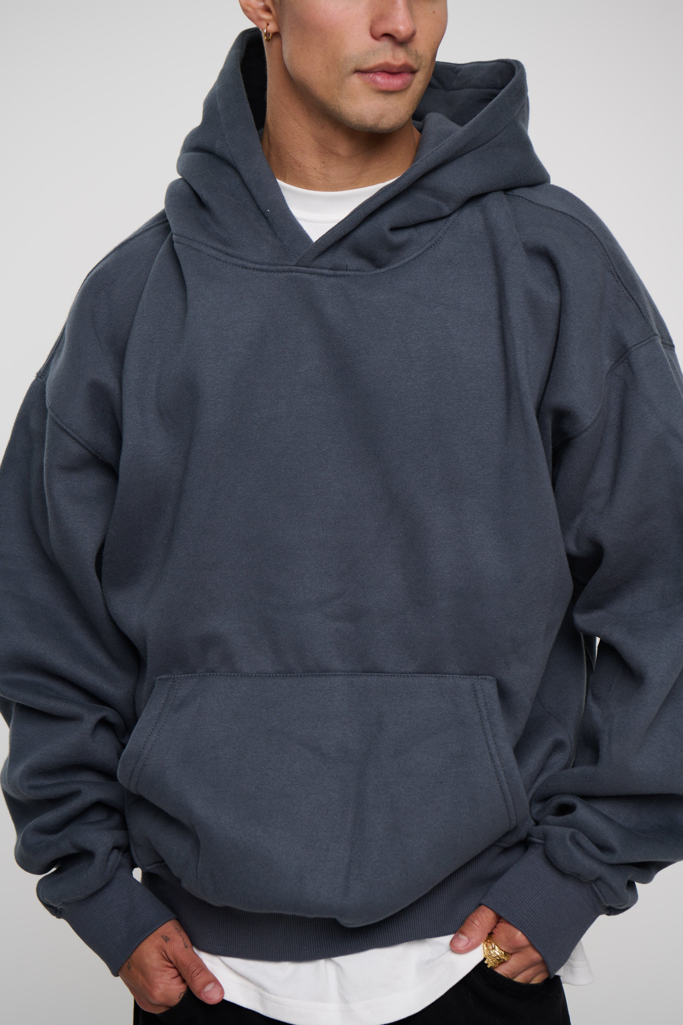Heavyweight Comfort Hoodie Dark Grey
