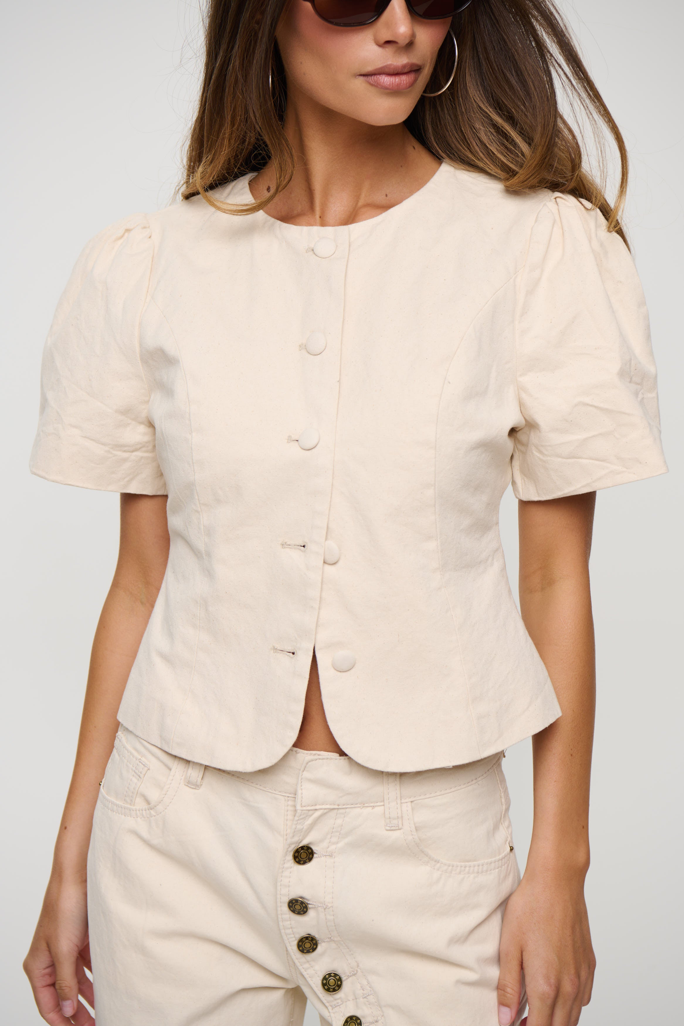 Femme Blouse Beige