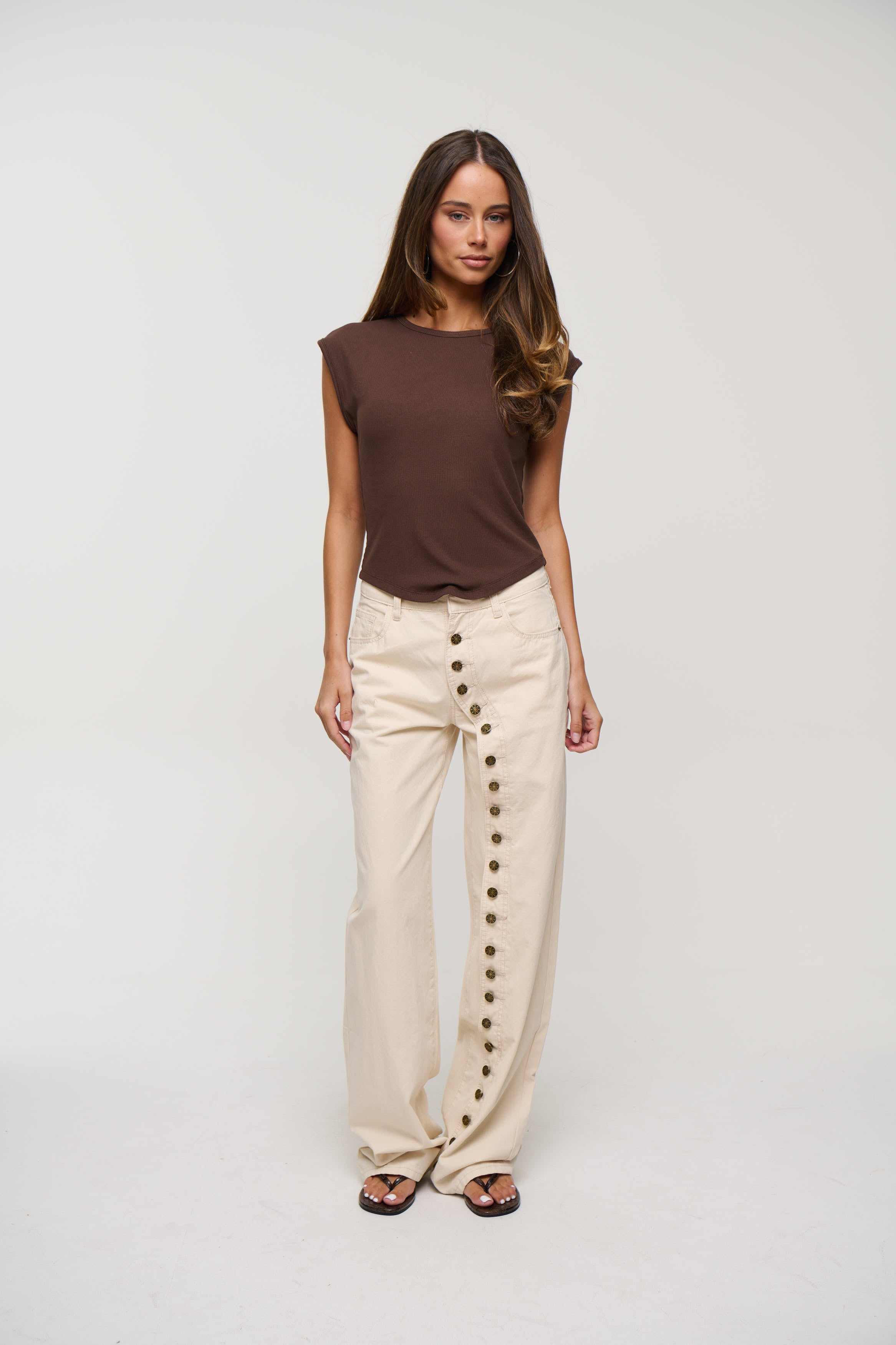 Lyra Ribbed Basic Chocolate