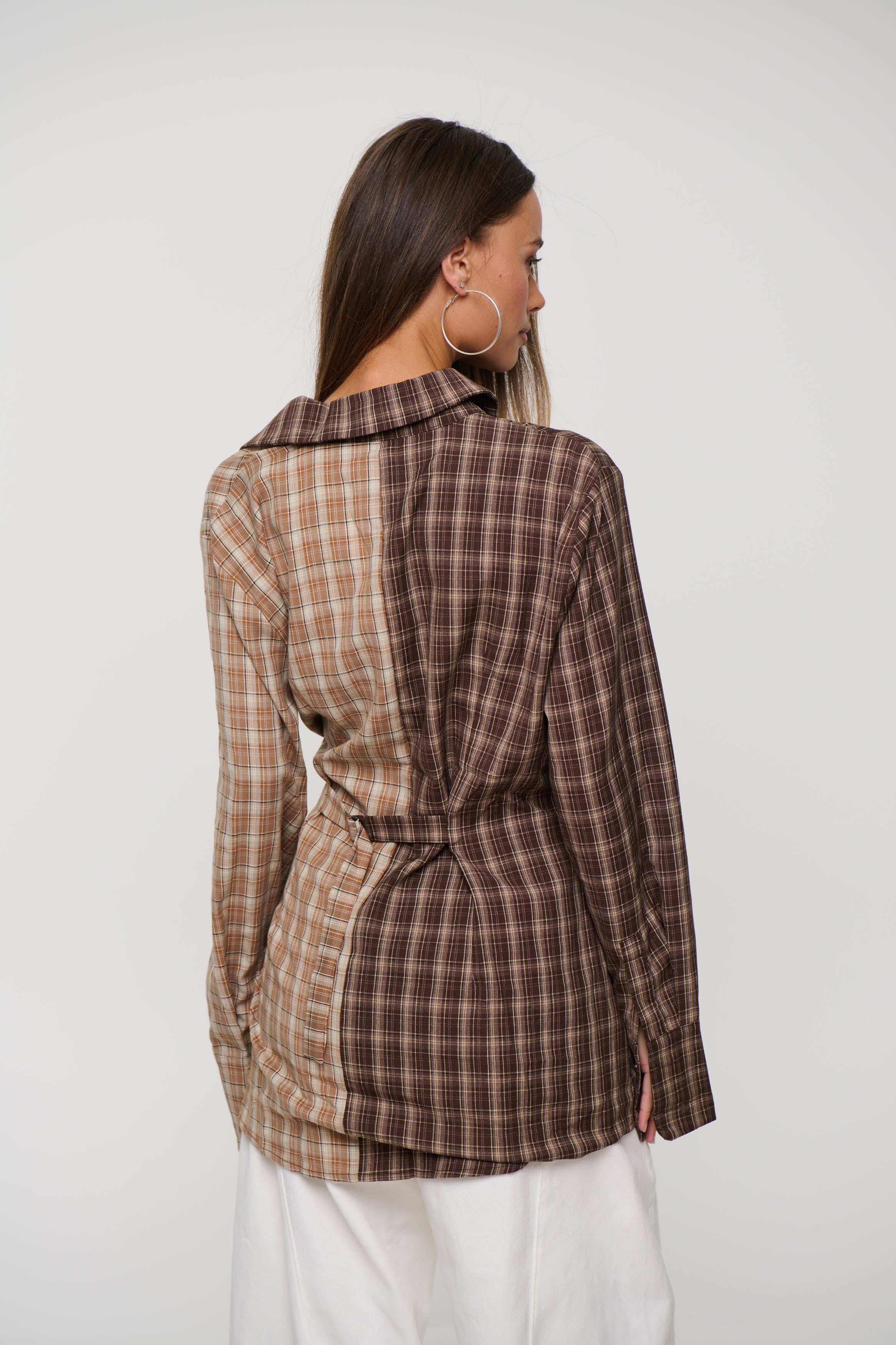 Tully Checkered Shirt Mocca