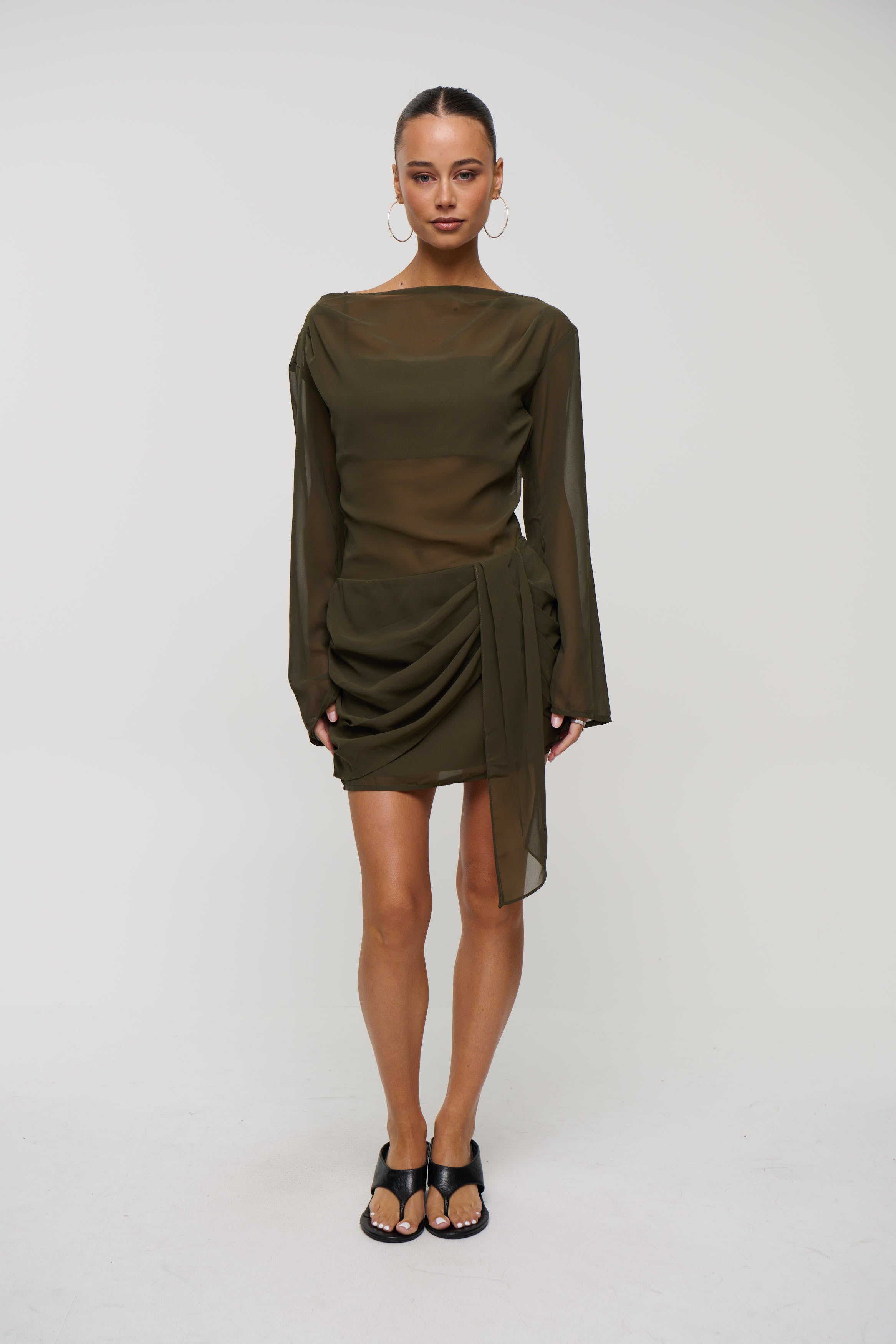 Lake Mini Dress Khaki