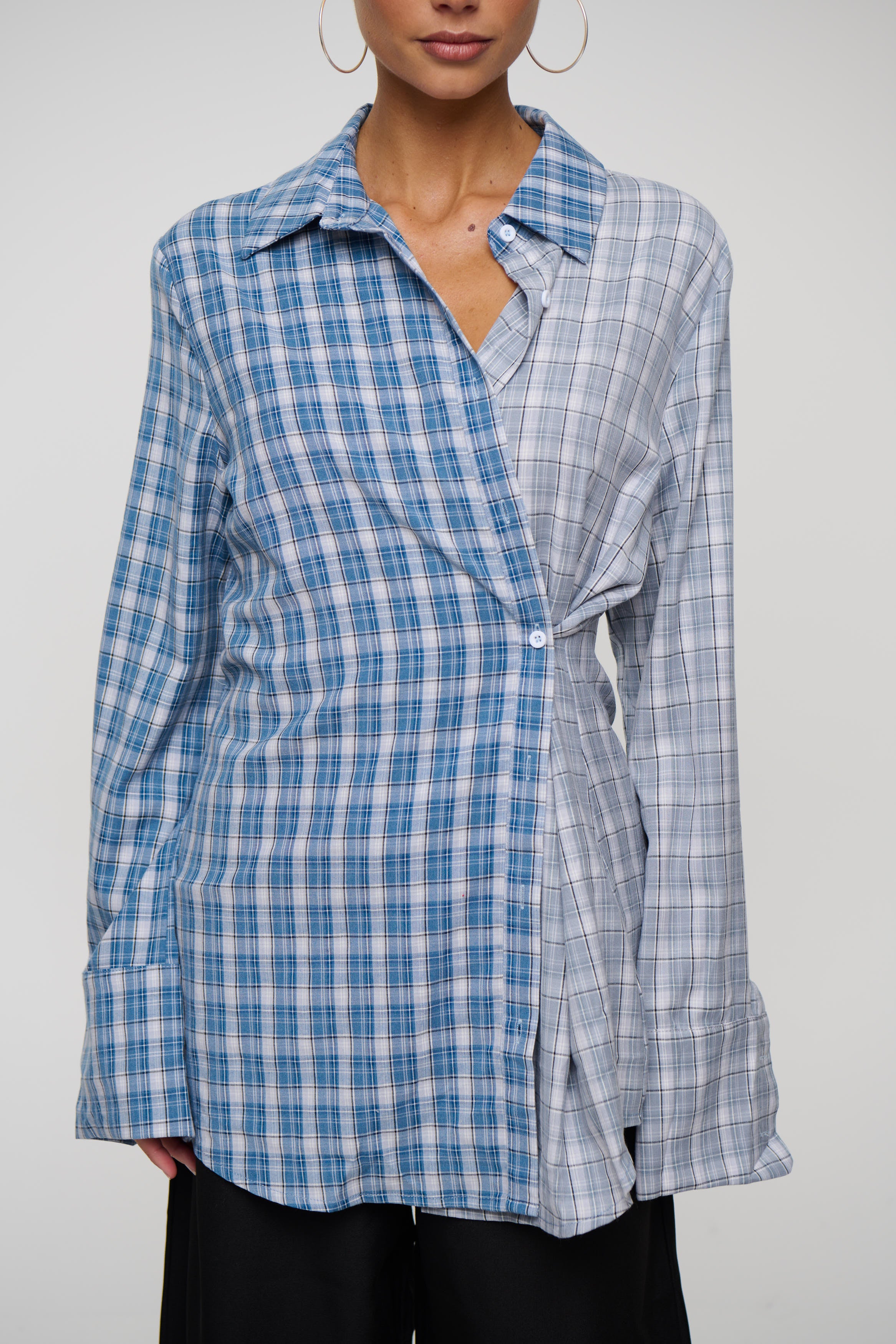 Tully Checkered Shirt Blue